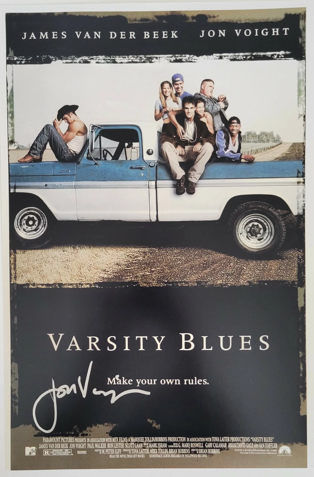 Jon Voight — Jon Voight signed Varsity Blues Texas Coyotes 12x18 poster photo COA exact proof, image 2