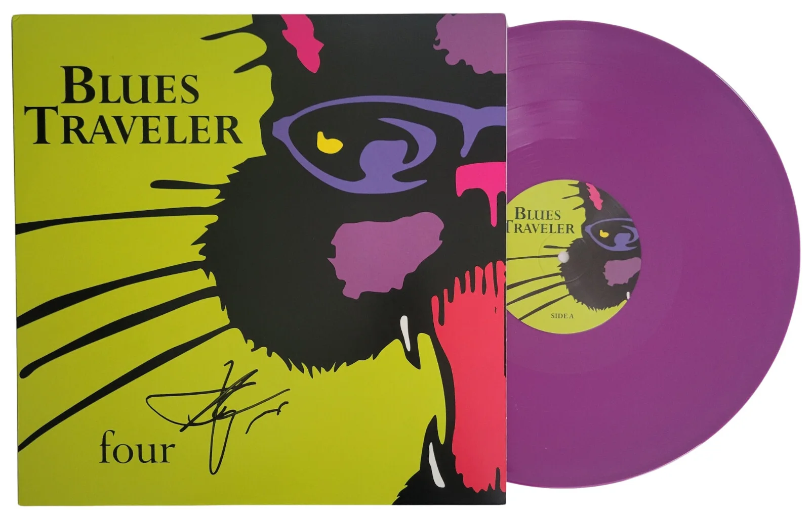 John Popper Signed Blues Traveler Four Album COA Proof Autographed Vinyl Record, image 2