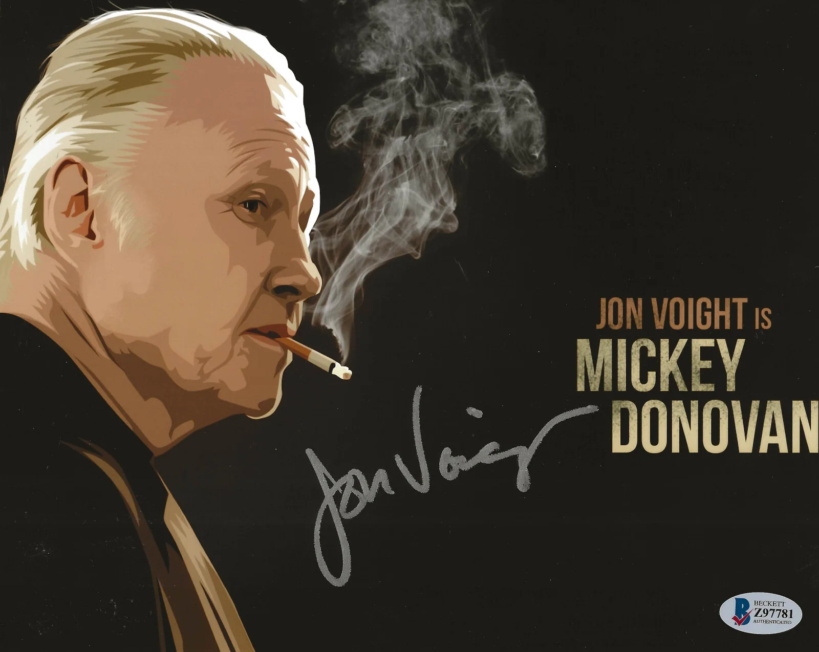 Jon Voight — Jon Voight actor signed Mickey Donovan 8x10 photo Beckett COA Proof autographed, изображение 2