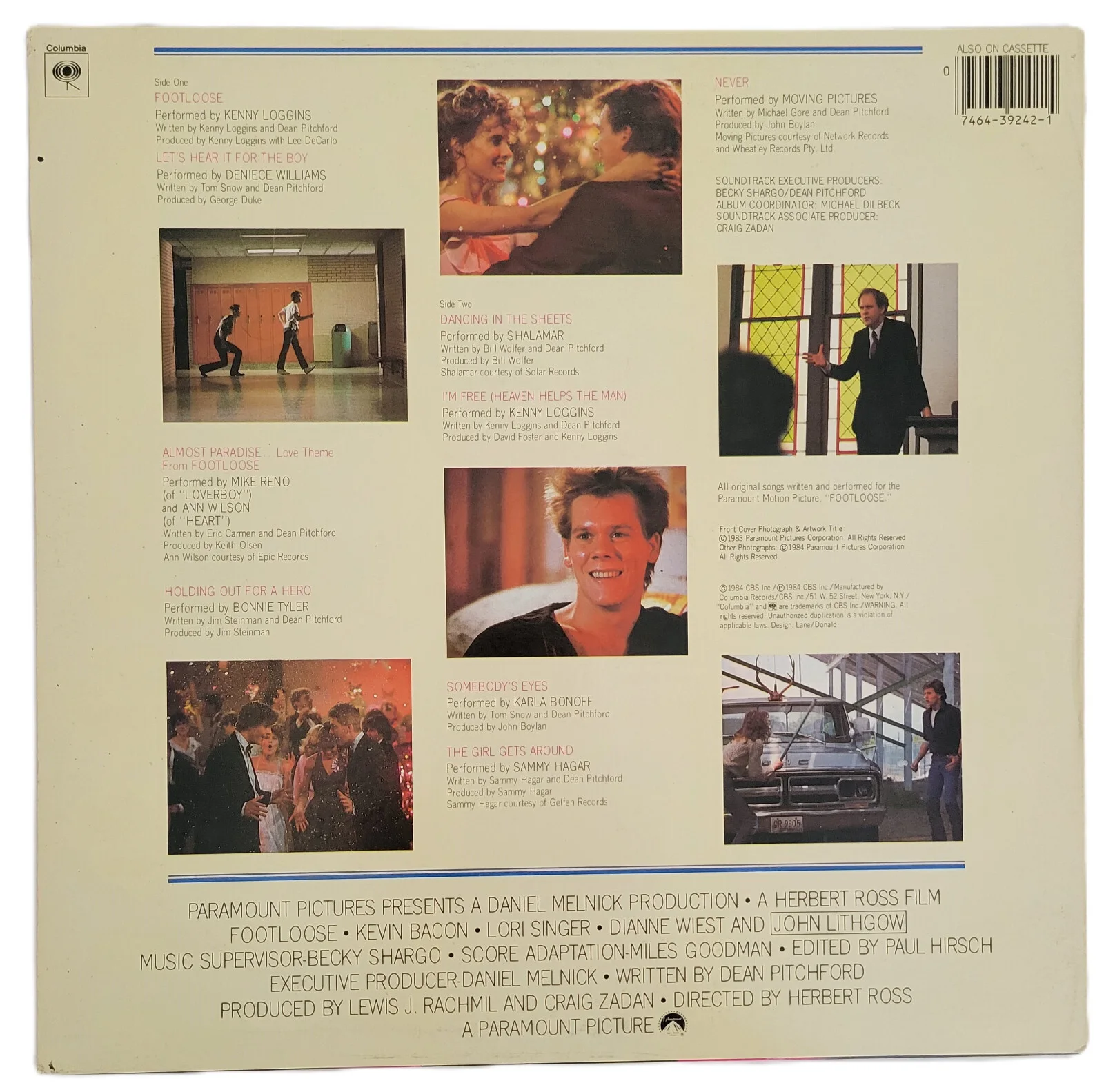 Kenny Loggins Signed Footloose Album COA Exact Proof Autographed Vinyl Record, изображение 4