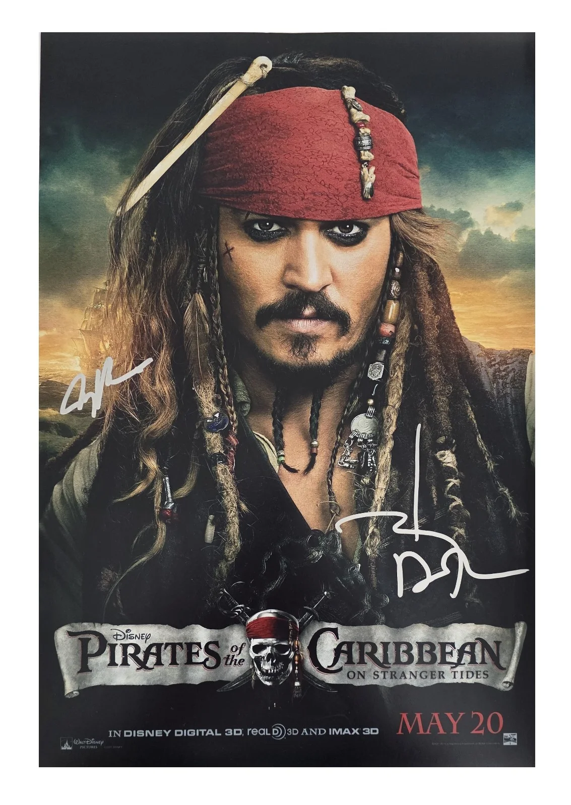 Johnny Depp, Jerry Bruckheimer — Johnny Depp Signed Pirates of the Caribbean 12x18 Photo COA Proof Autographed..., изображение 2