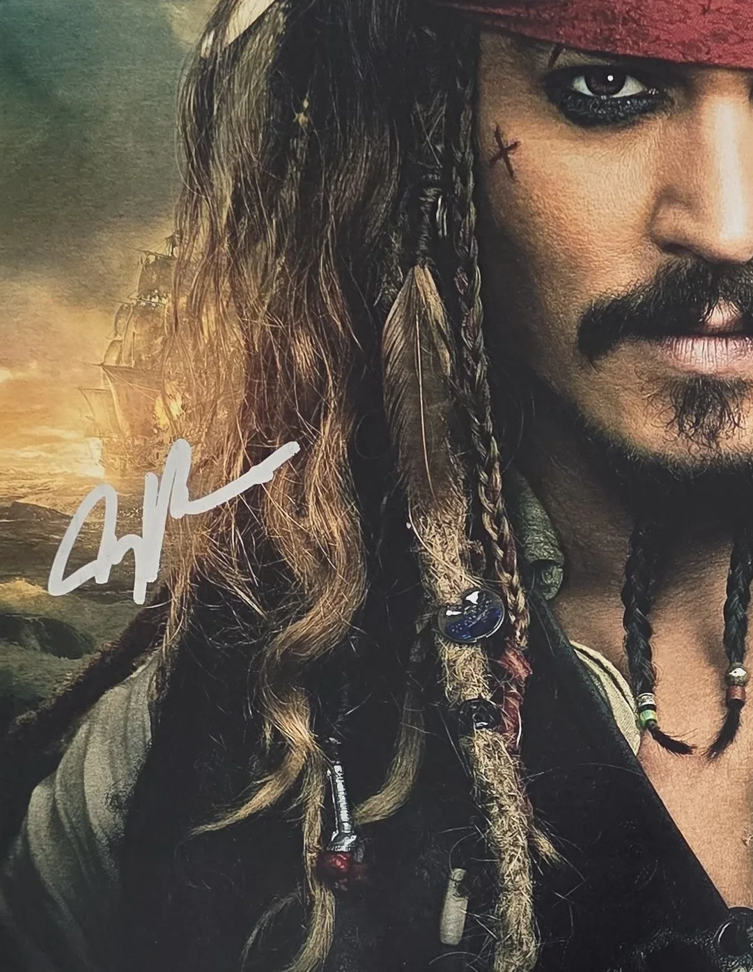 Johnny Depp, Jerry Bruckheimer — Johnny Depp Signed Pirates of the Caribbean 12x18 Photo COA Proof Autographed..., изображение 4