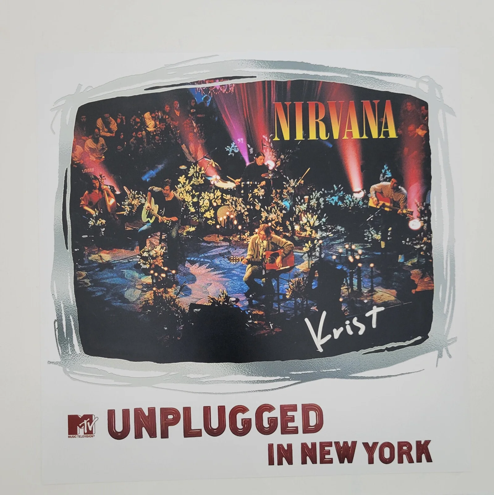 Krist Novoselic signed Nirvana Unplugged 12x12 album photo COA proof autographed, image 2