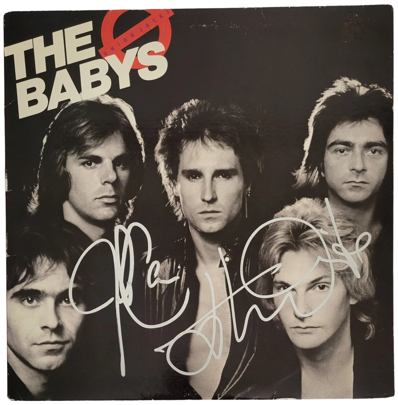 John Waite Jonathan Cain Signed Babys Union Jacks Album Proof Autographed Vinyl, image 3