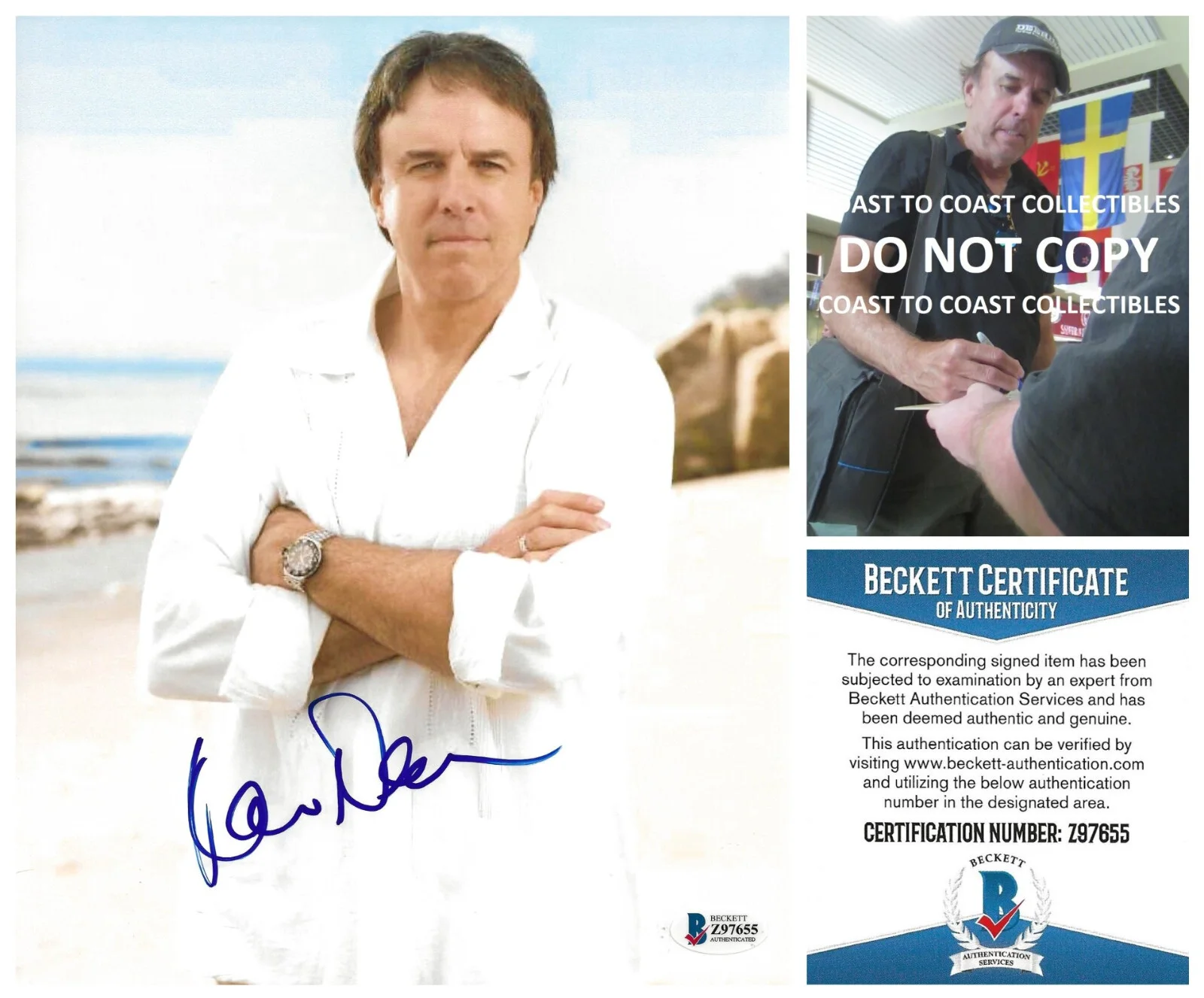 Kevin Nealon — Kevin Nealon SNL comedian actor signed 8x10 photo Beckett COA Proof autographed.