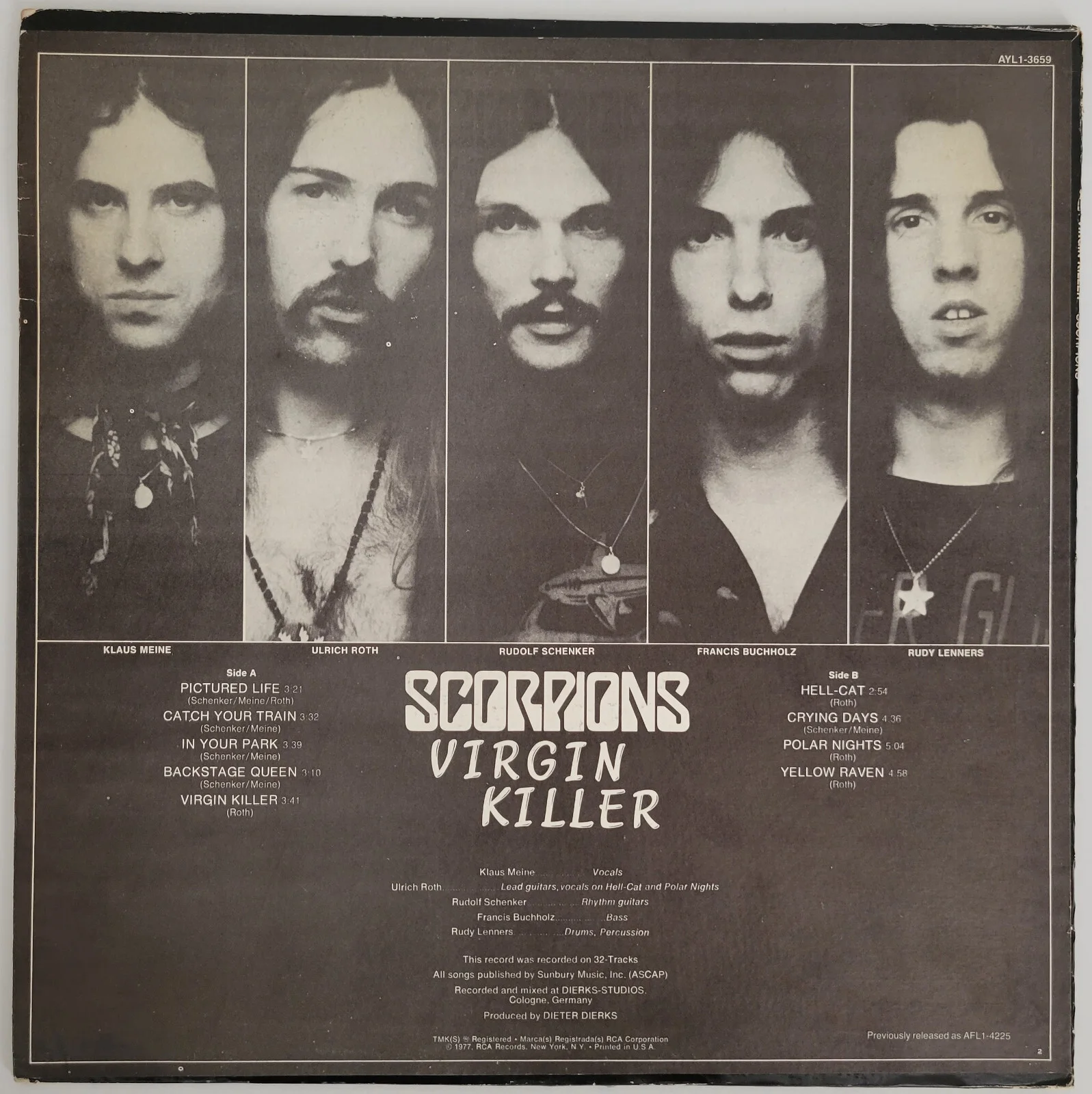 Klaus Meine Rudolf Schenker signed Scorpions Virgin Killer album COA exact proof, изображение 4