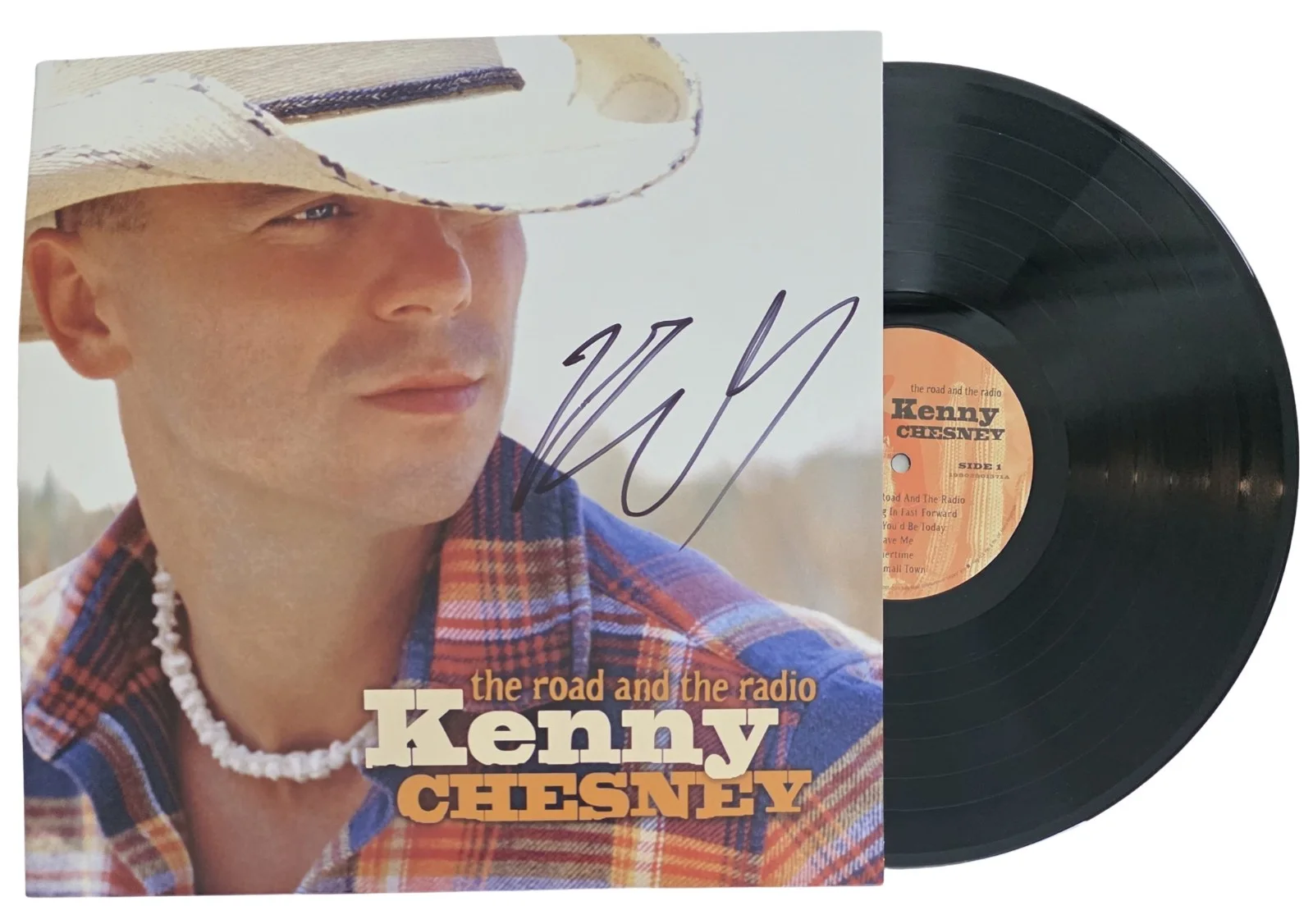 Kenny Chesney Signed The Road And The Radio Album COA Proof Autographed Vinyl, изображение 2