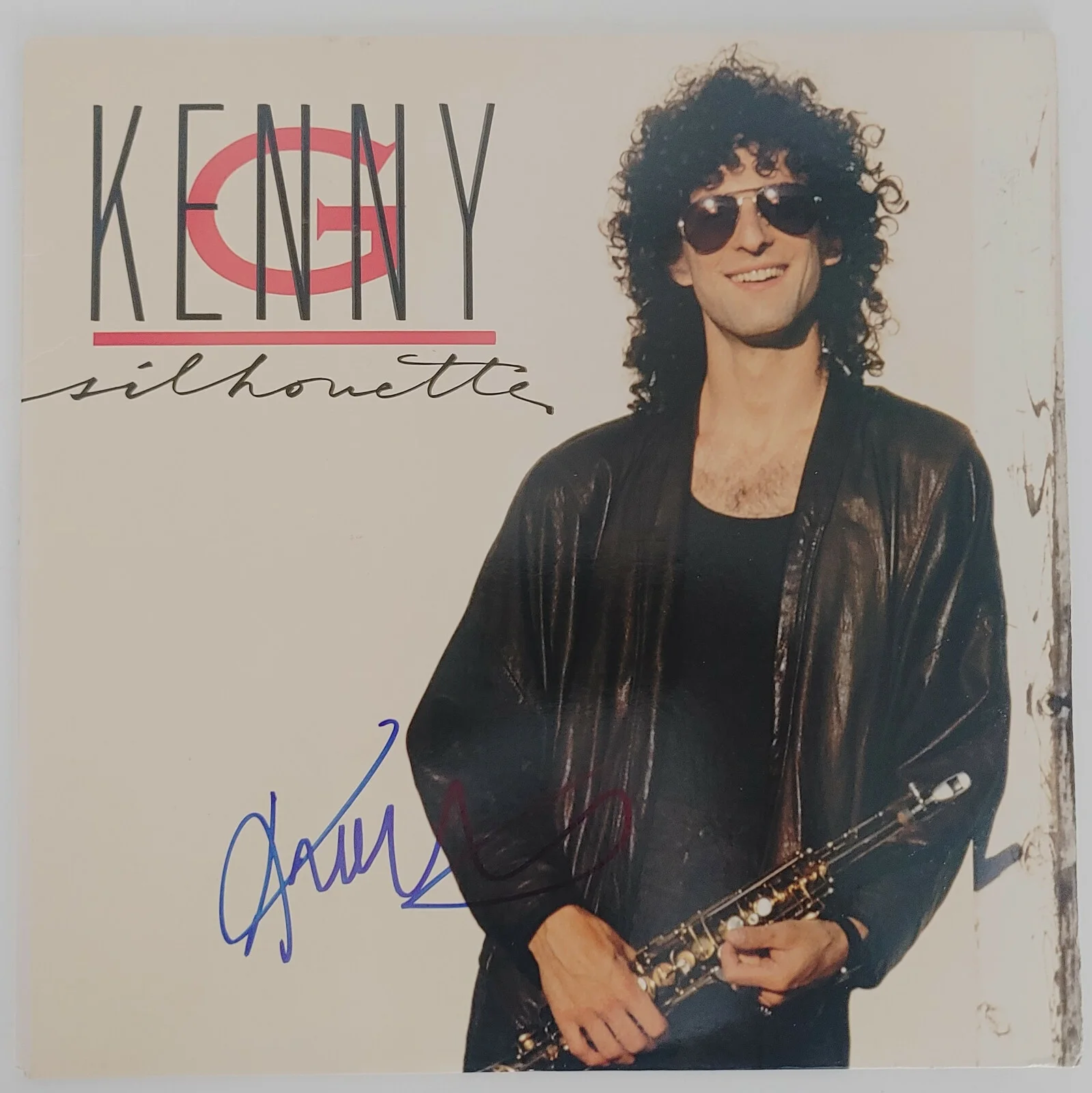 Kenny G Saxophonist signed autographed Silhouette album vinyl proof Beckett COA, image 2