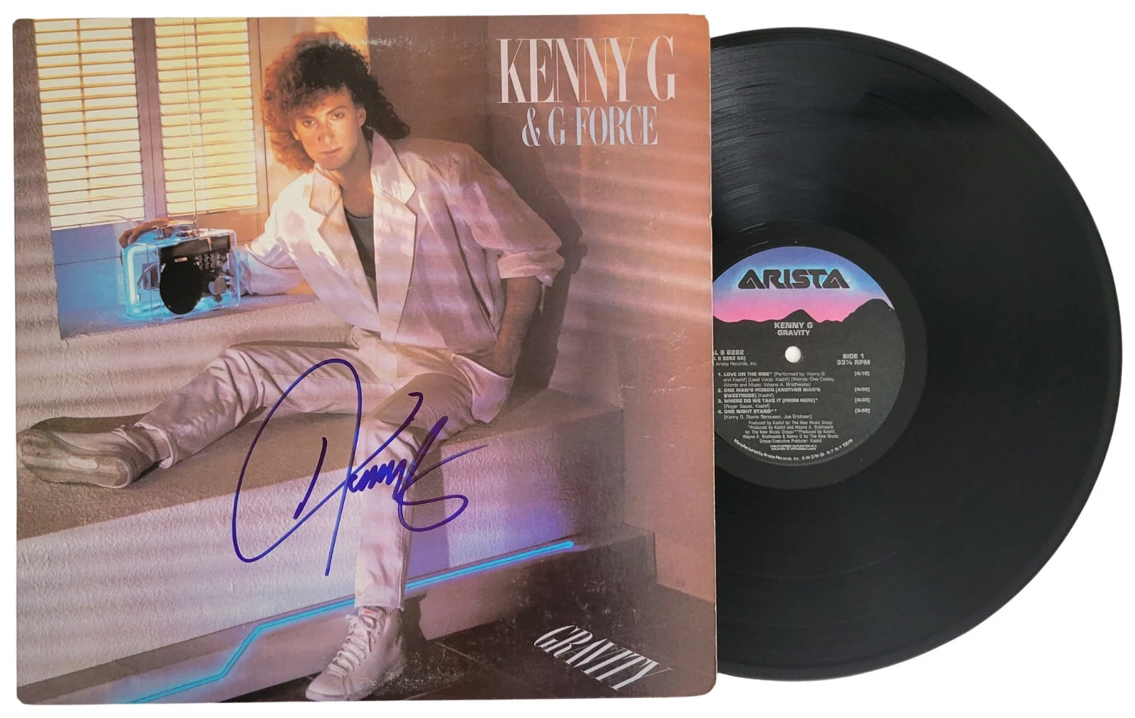Kenny G Saxophonist Signed Gravity Album COA Proof Autographed Vinyl Record, image 2