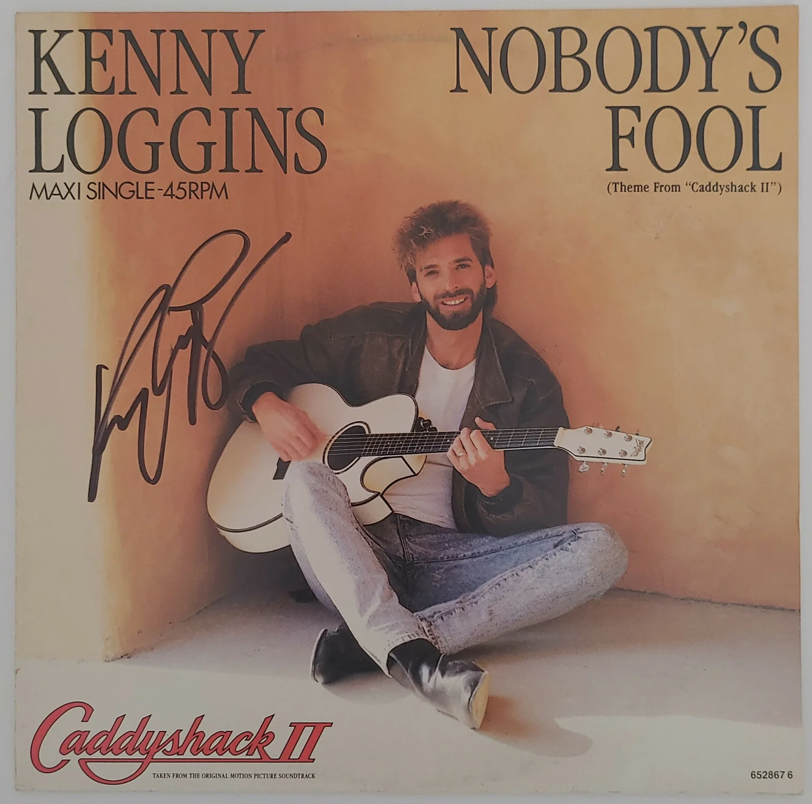 Kenny Loggins signed Caddyshack Nobody's Fool album vinyl proof Beckett COA, image 2
