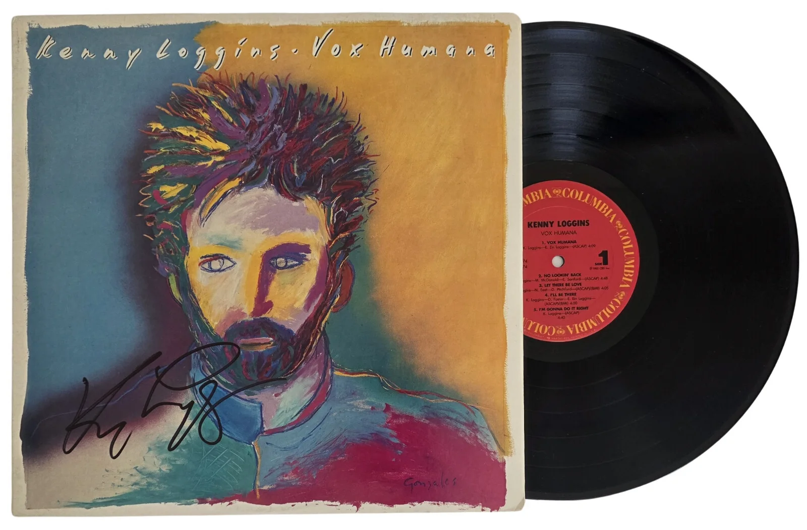 Kenny Loggins Signed Vox Humana Album COA Exact Proof Autographed Vinyl Record, изображение 2