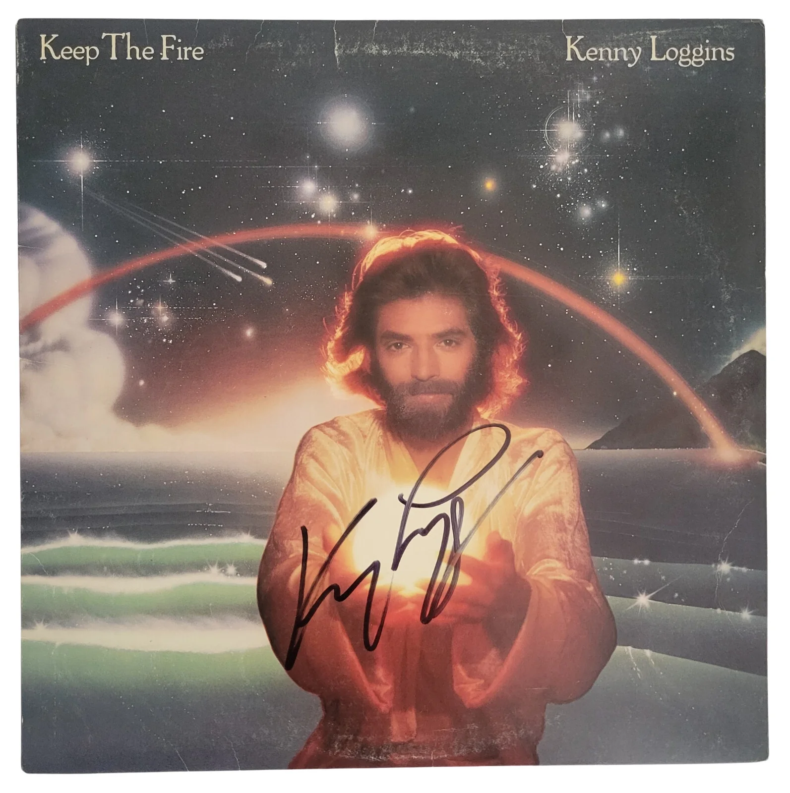 Kenny Loggins Signed Keep the Fire Album Proof Beckett COA Autographed Vinyl, изображение 3