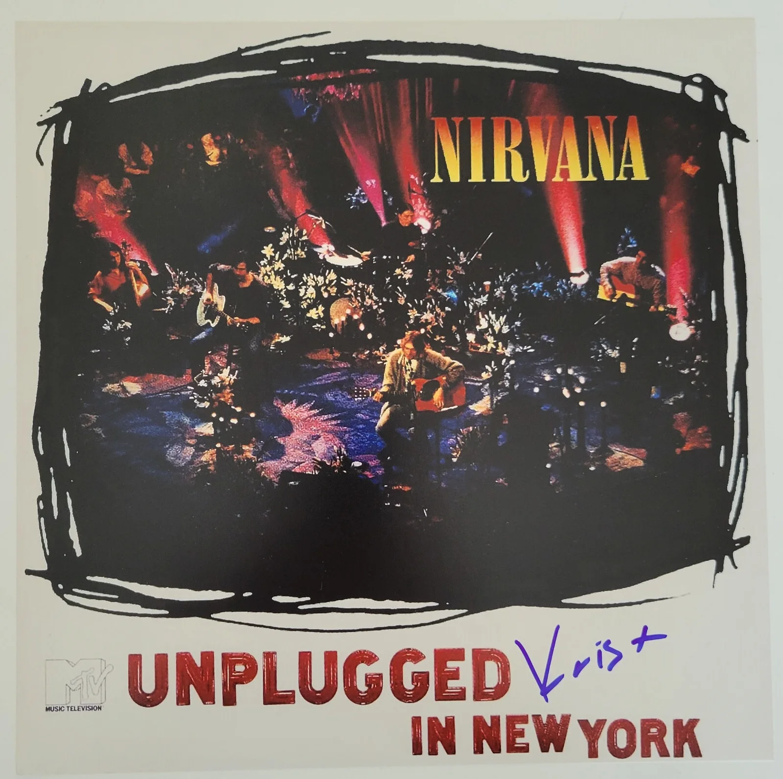 Krist Novoselic signed Nirvana Unplugged 12x12 album photo COA proof.autographed, изображение 2