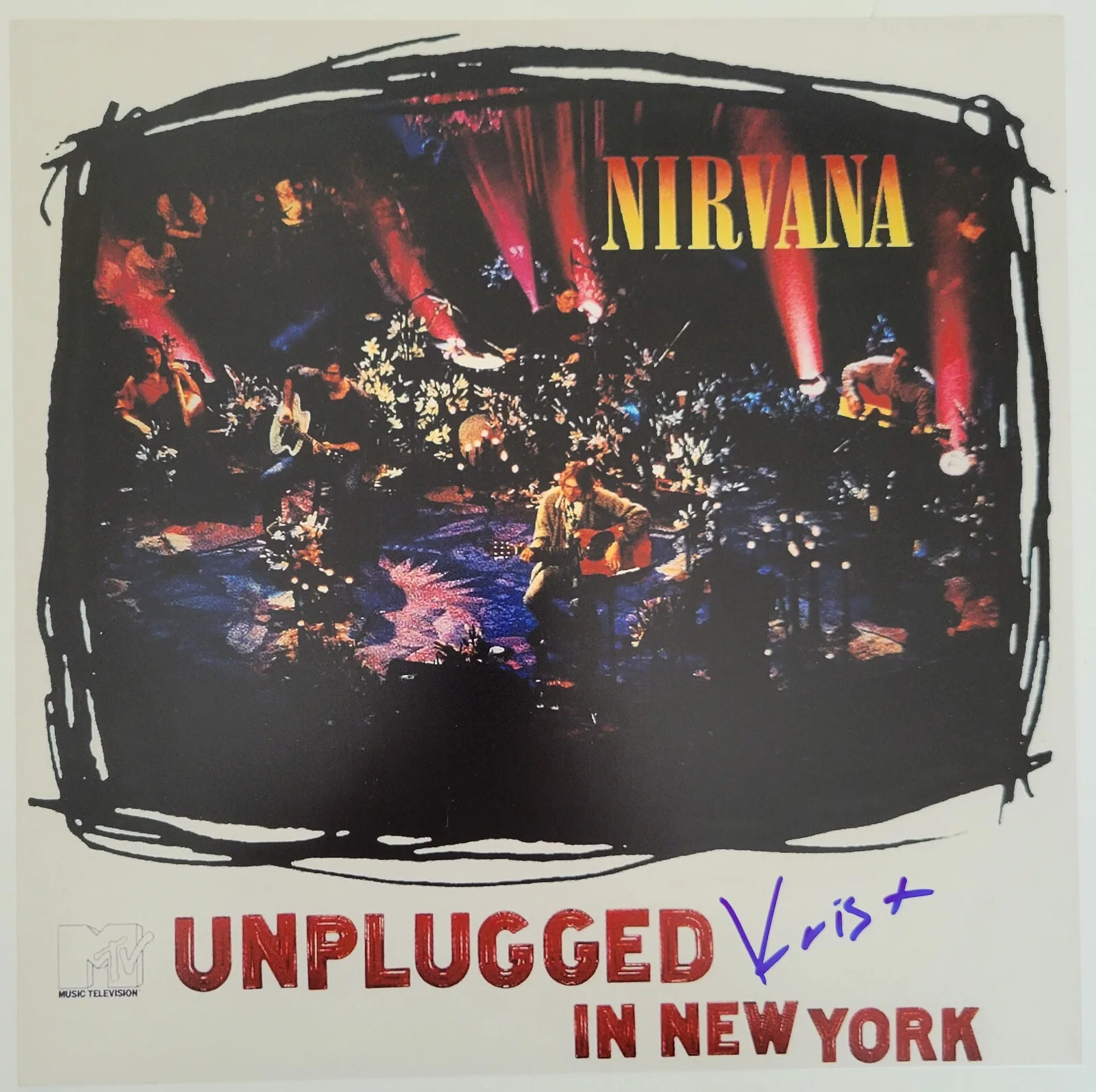 Krist Novoselic signed Nirvana Unplugged 12x12 album photo COA proof.autographed, изображение 3