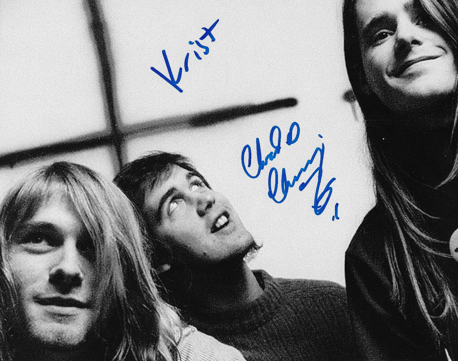 Krist Novoselic Chad Channing Nirvana 8x10 Photo COA Exact Proof Autographed, изображение 2