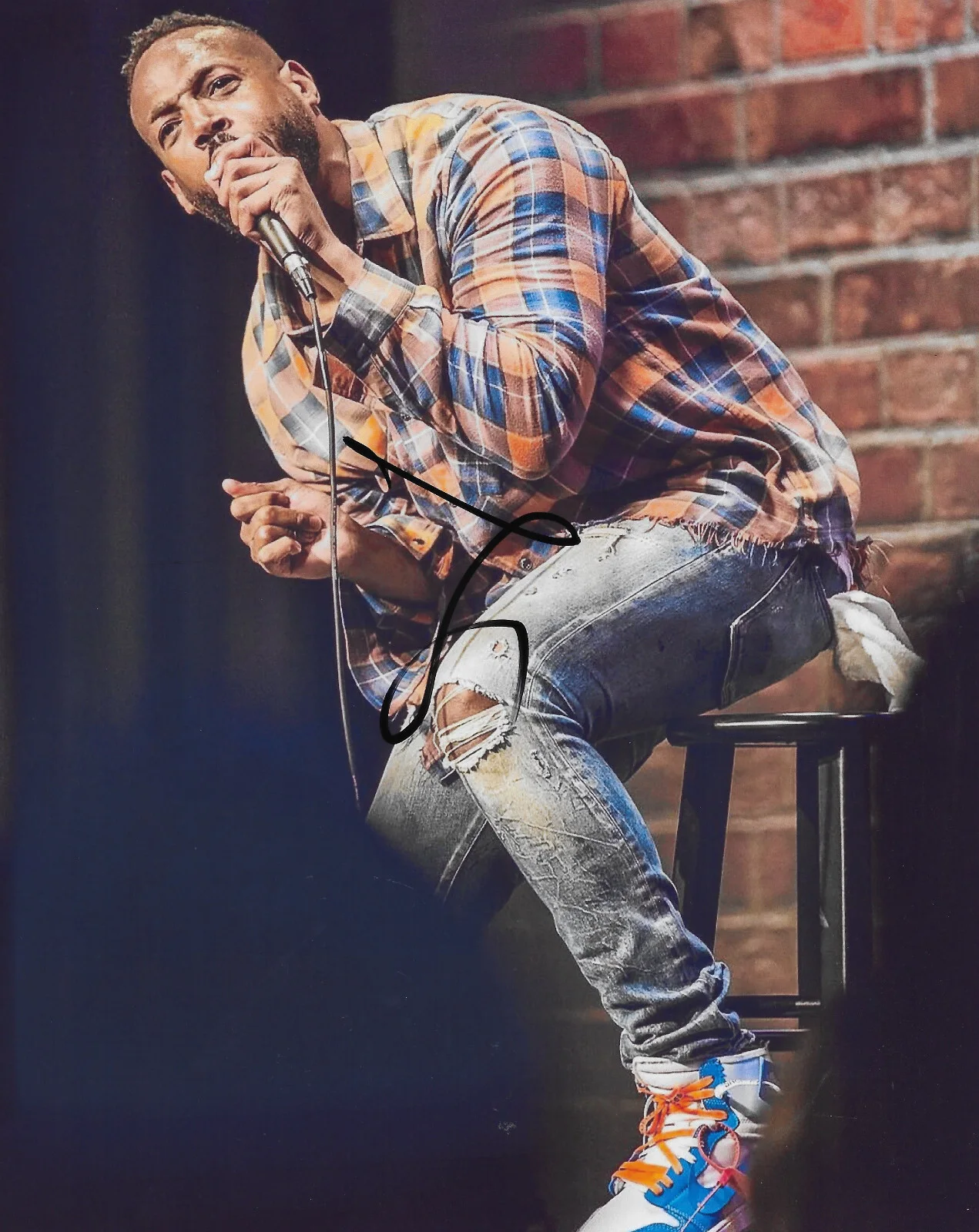 Marlon Wayans — Marlon Wayans actor Comedian signed 8x10 photo COA exact proof autographed, изображение 2