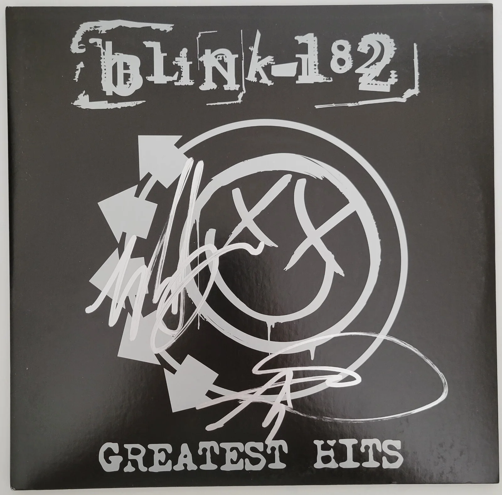 Mark Hoppus Tom Delonge signed Blink 182 Greatest Hits album autograph COA proof, изображение 3