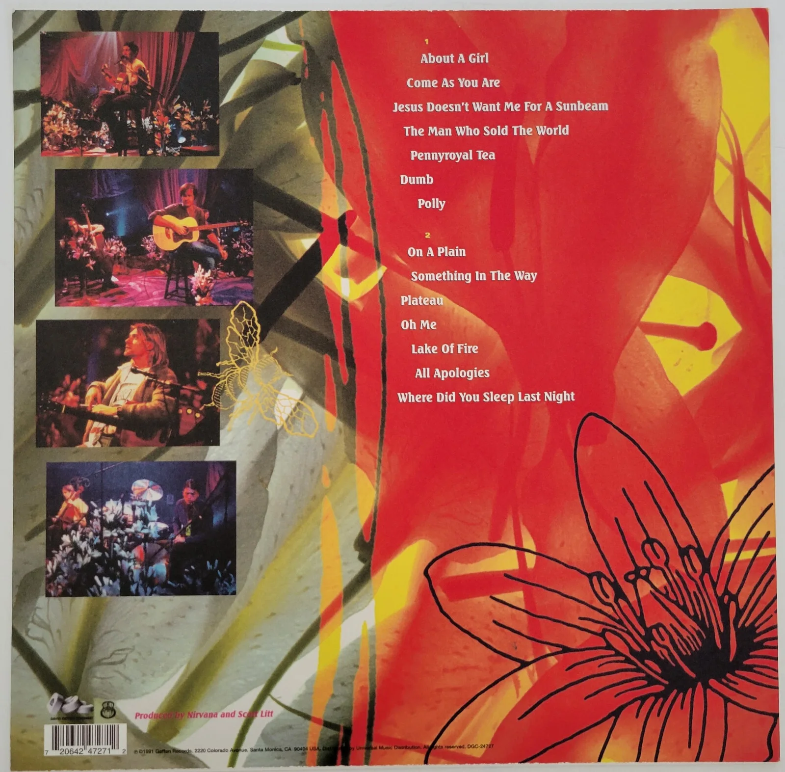 Krist Novoselic signed Nirvana Unplugged album,vinyl COA exact proof autographed, изображение 4