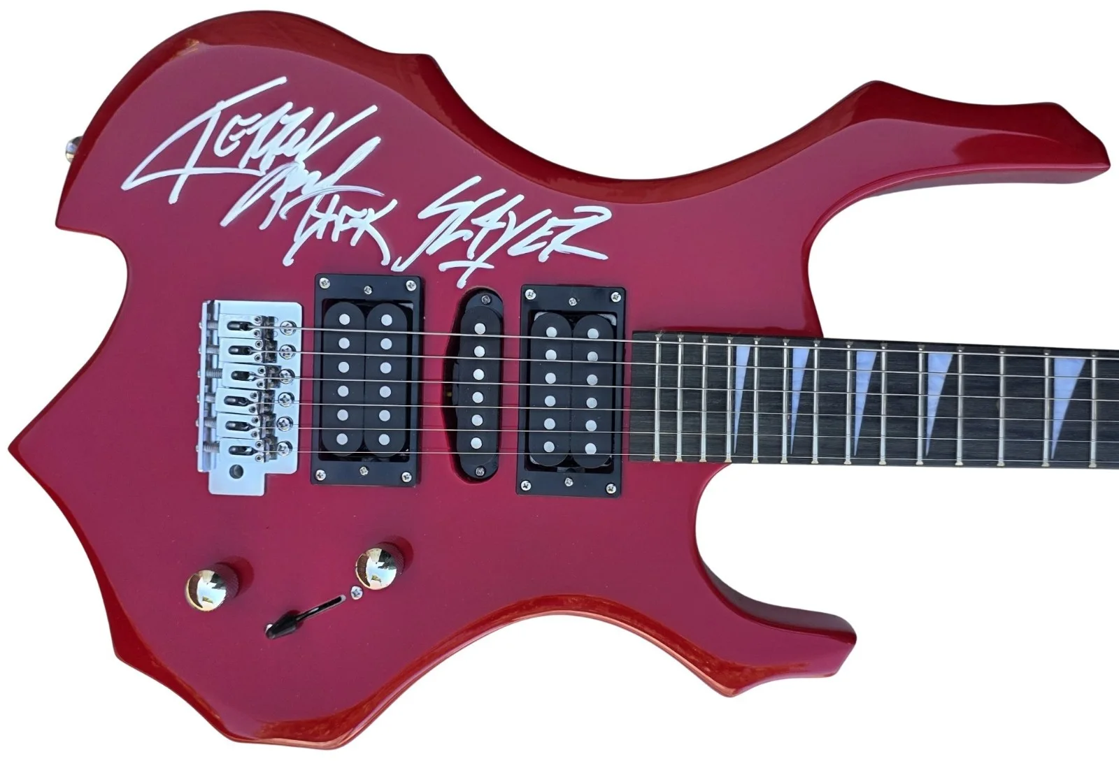 Kerry King Signed Full Size Electric Metal Guitar COA Exact Proof Augraph Slayer, изображение 5