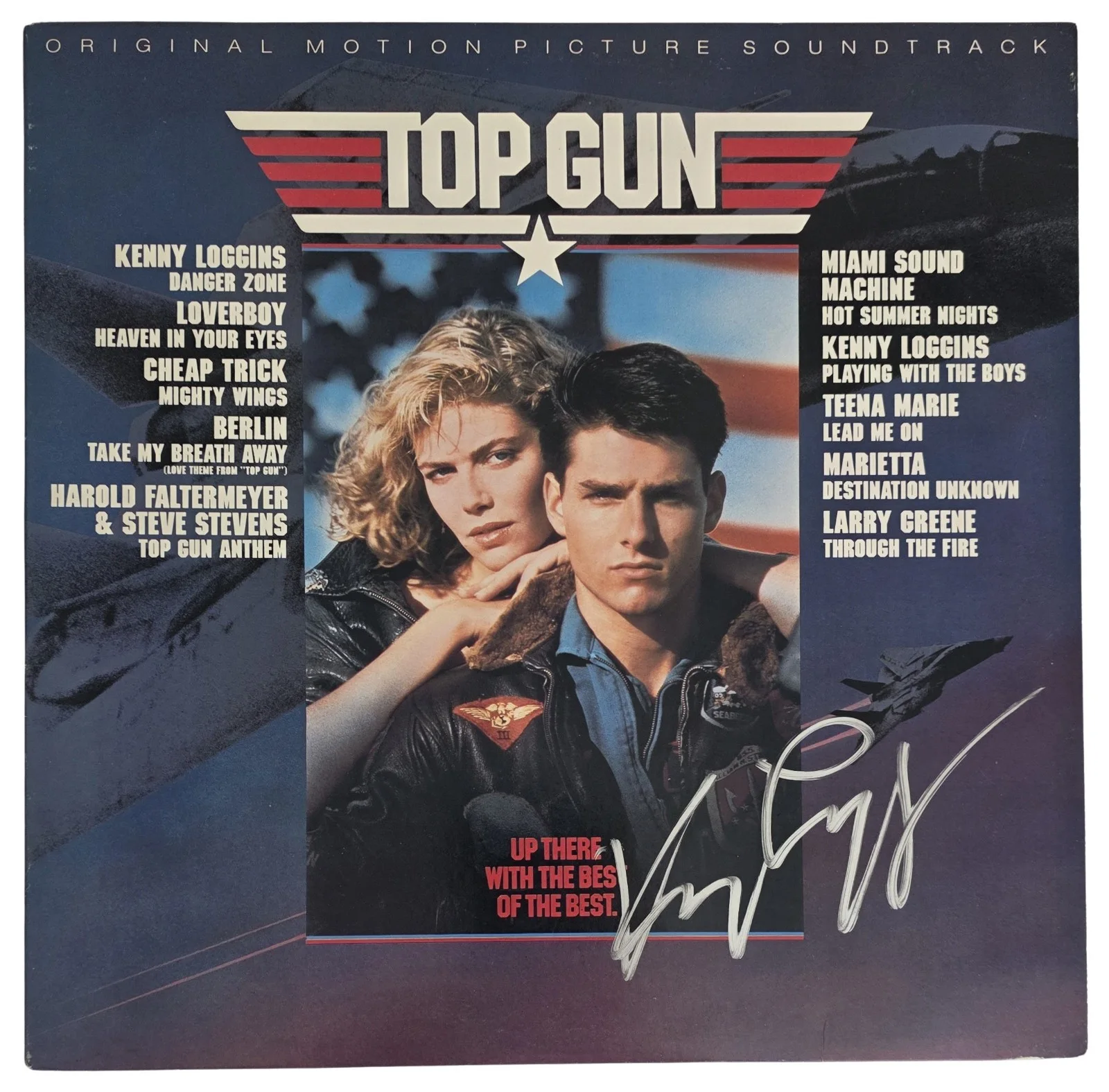 Kenny Loggins Signed Top Gun Album COA Exact Proof Autographed Vinyl Record, изображение 4