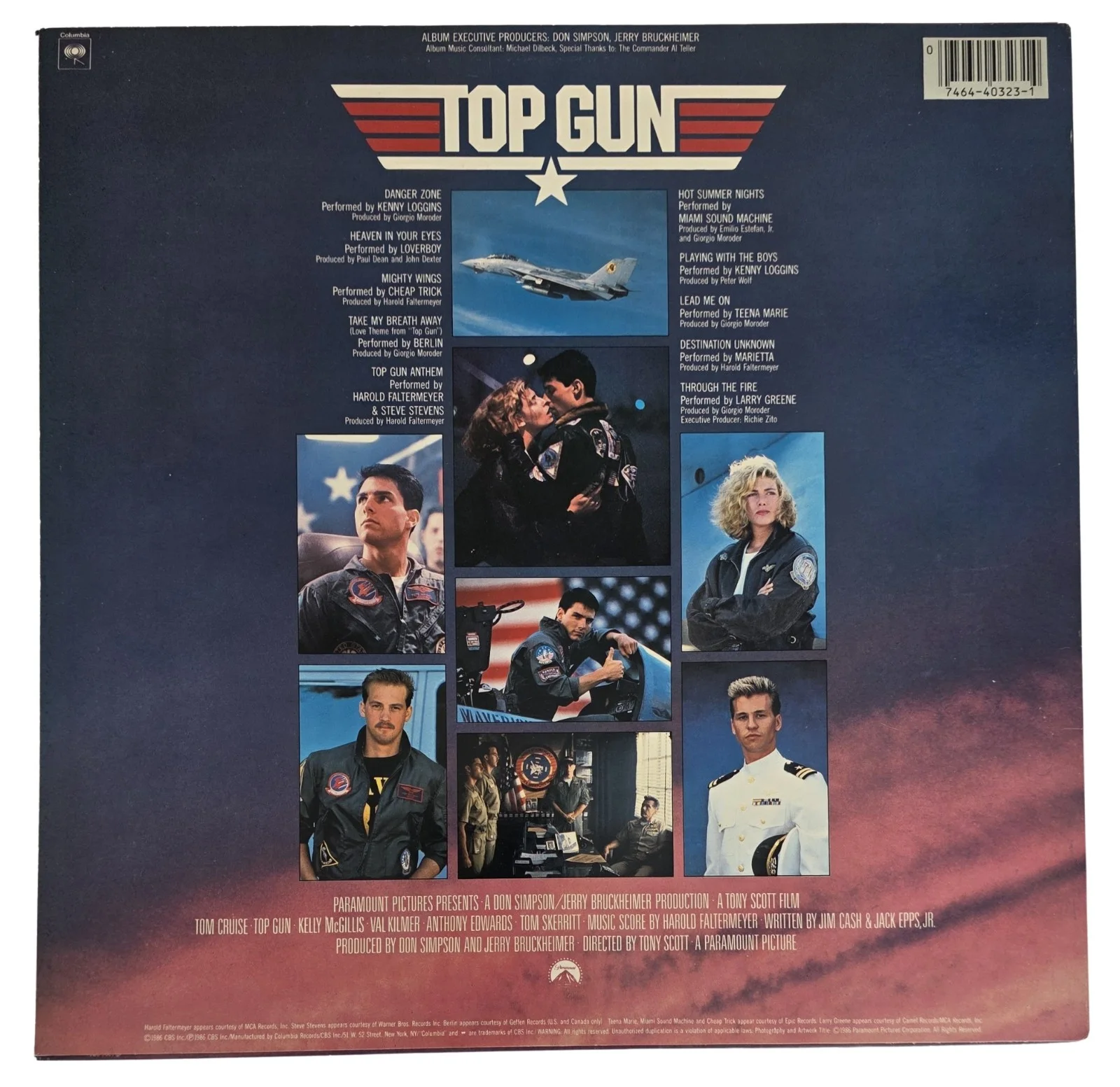 Kenny Loggins Signed Top Gun Album COA Exact Proof Autographed Vinyl Record, изображение 5