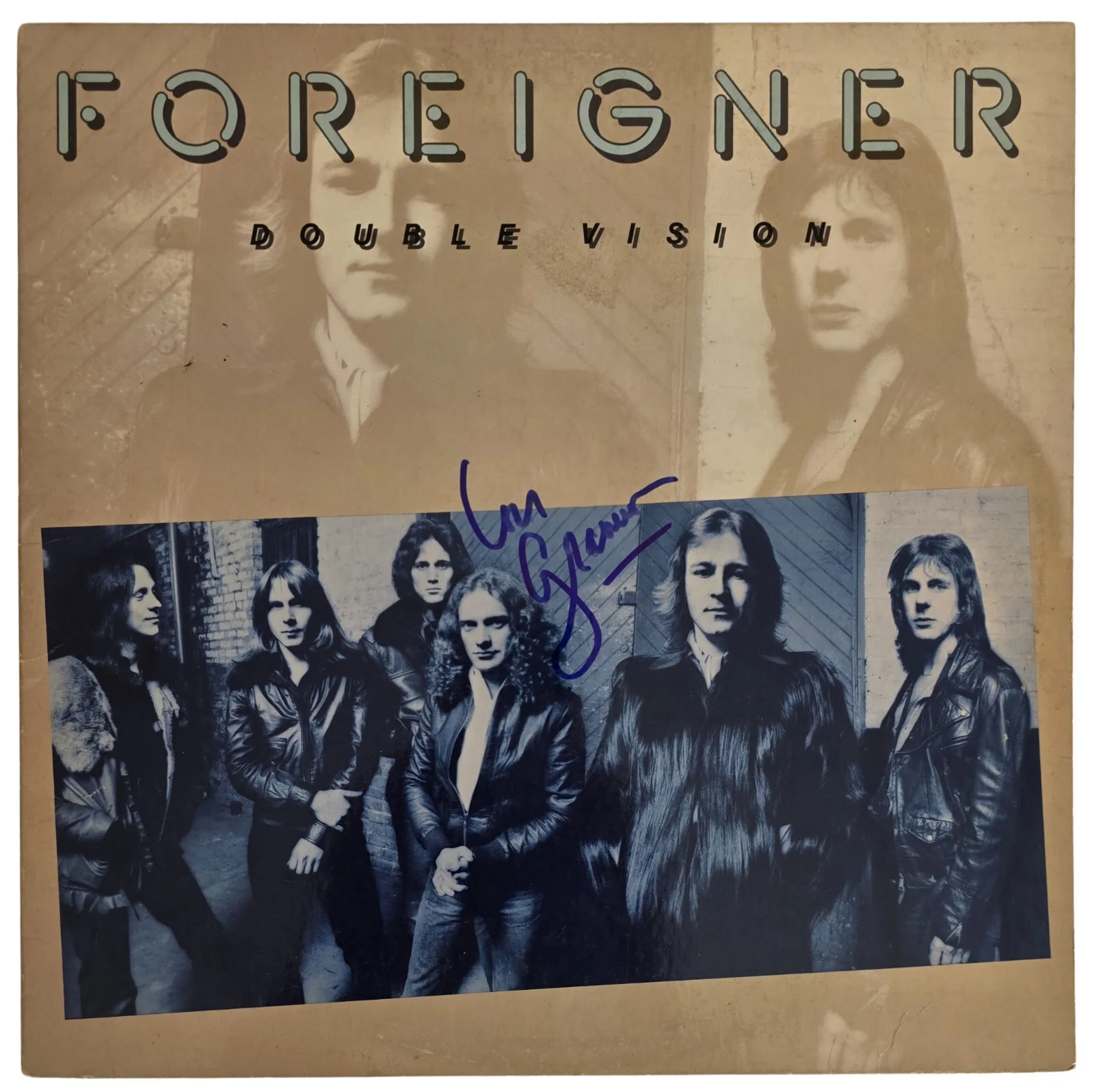Lou Gramm Signed Foreigner Double Vision Album Proof Autographed Vinyl Record, image 3