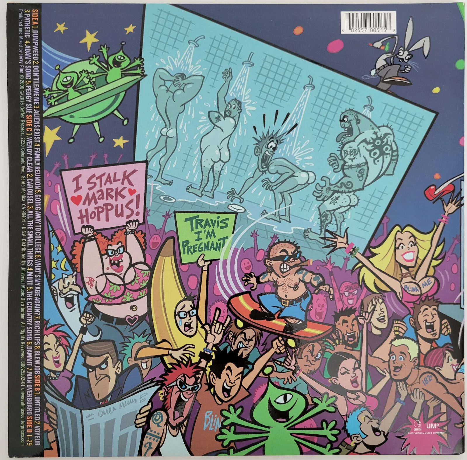 Mark Hoppus Tom Delonge signed Blink 182 The Enema Strikes Back album COA proof, изображение 4