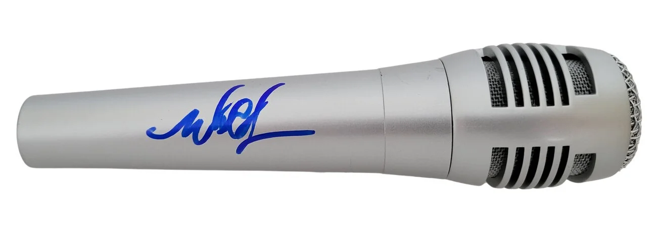 Mark Hoppus Blink 182 signed microphone autographed mic COA exact proof, image 3
