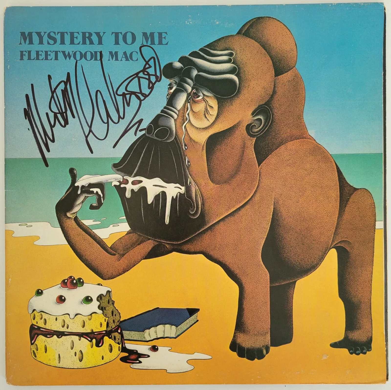 Mick Fleetwood signed Fleetwood Mac Mystery to Me album vinyl COA proof auto, изображение 3
