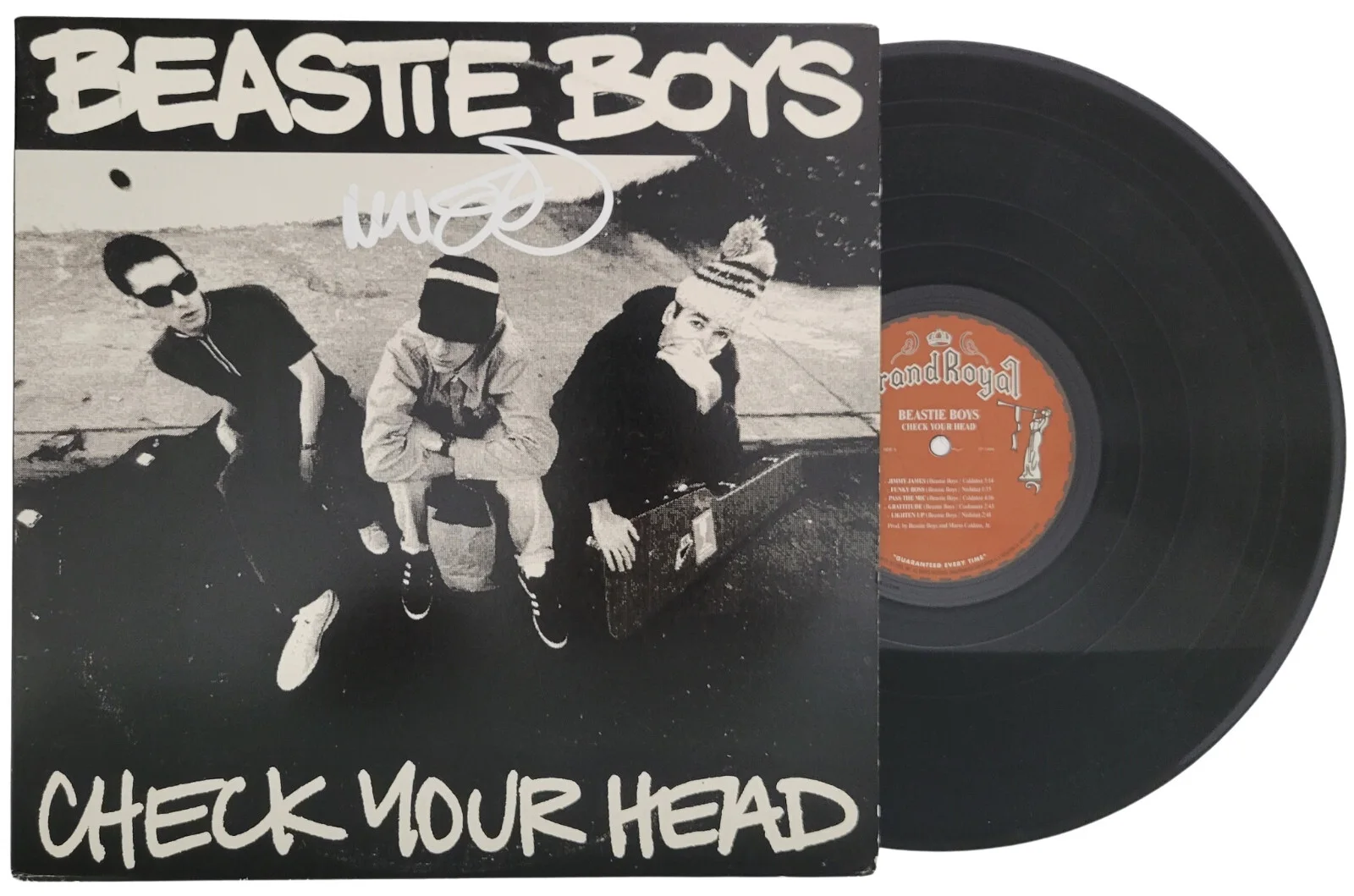 Mike Diamond signed Beastie Boys Check Your Head album vinyl Proof Beckett COA, image 2