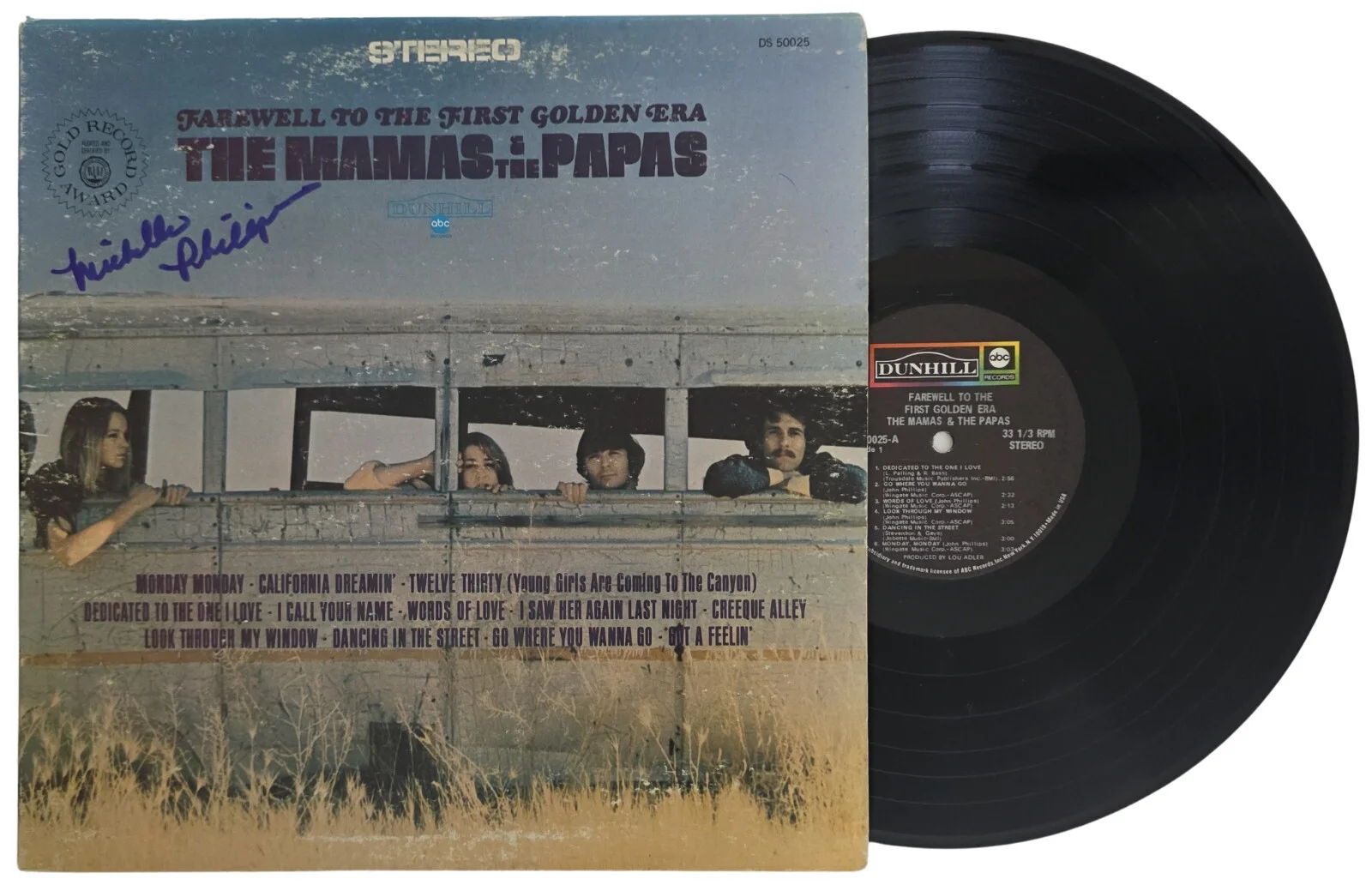 Michelle Phillips Signed Mamas and the Papas Album COA Proof Autographed Vinyl.., image 2