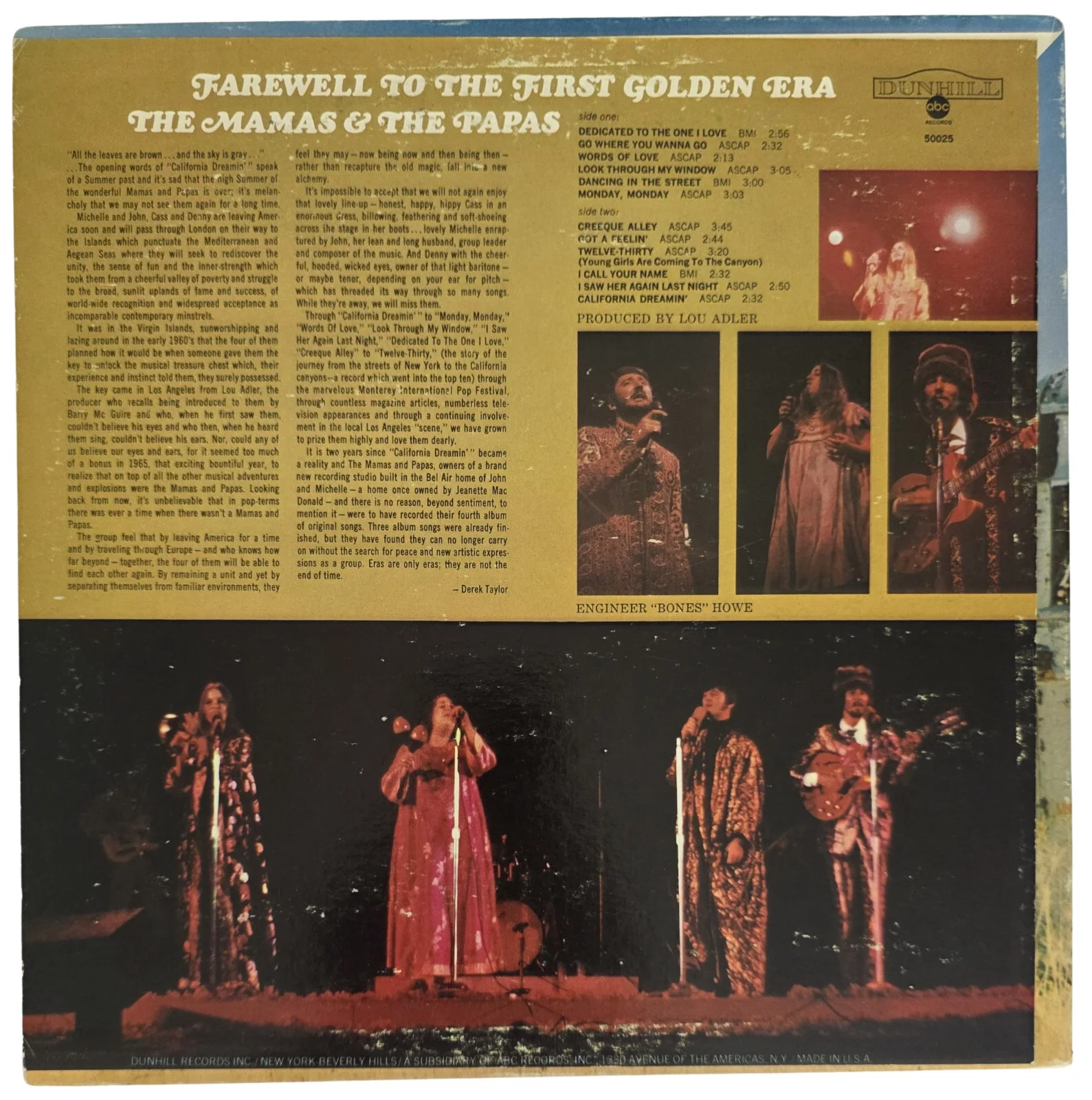 Michelle Phillips Signed Mamas and the Papas Album COA Proof Autographed Vinyl.., image 4