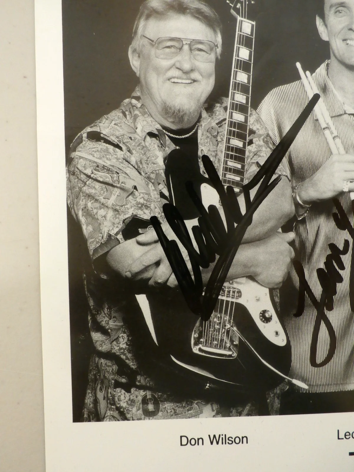 The Ventures Signed 8X10 Black & White Photo, image 2
