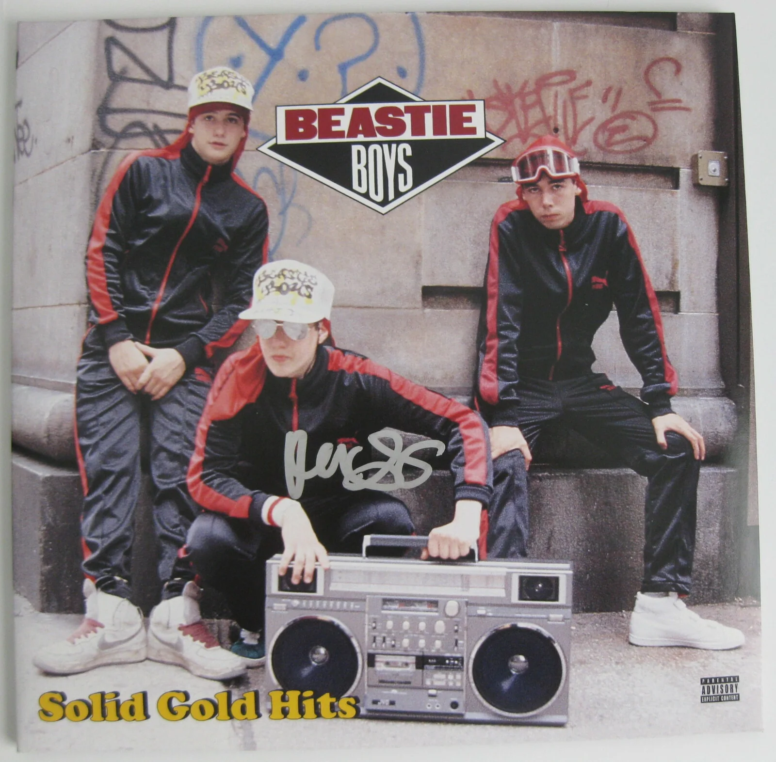 Mike Diamond signed Beastie Boys Solid Gold Hits album vinyl Proof Beckett COA, изображение 3