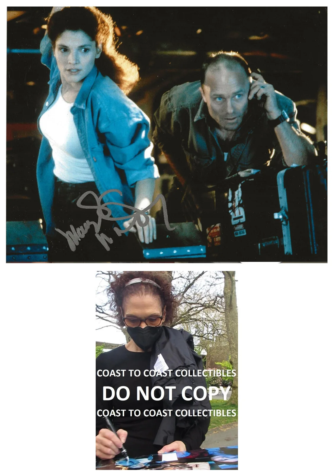 Mary Elizabeth Mastrantonio — Mary Elizabeth Mastrantonio signed The Abyss 8x10 photo COA proof autographed.