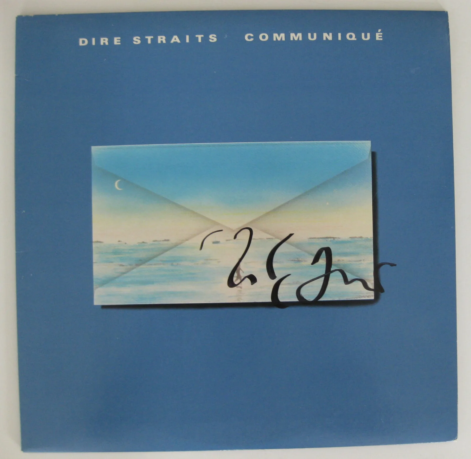 Mark Knopfler autographed Dire Straits Communique album vinyl COA Proof Beckett, image 3
