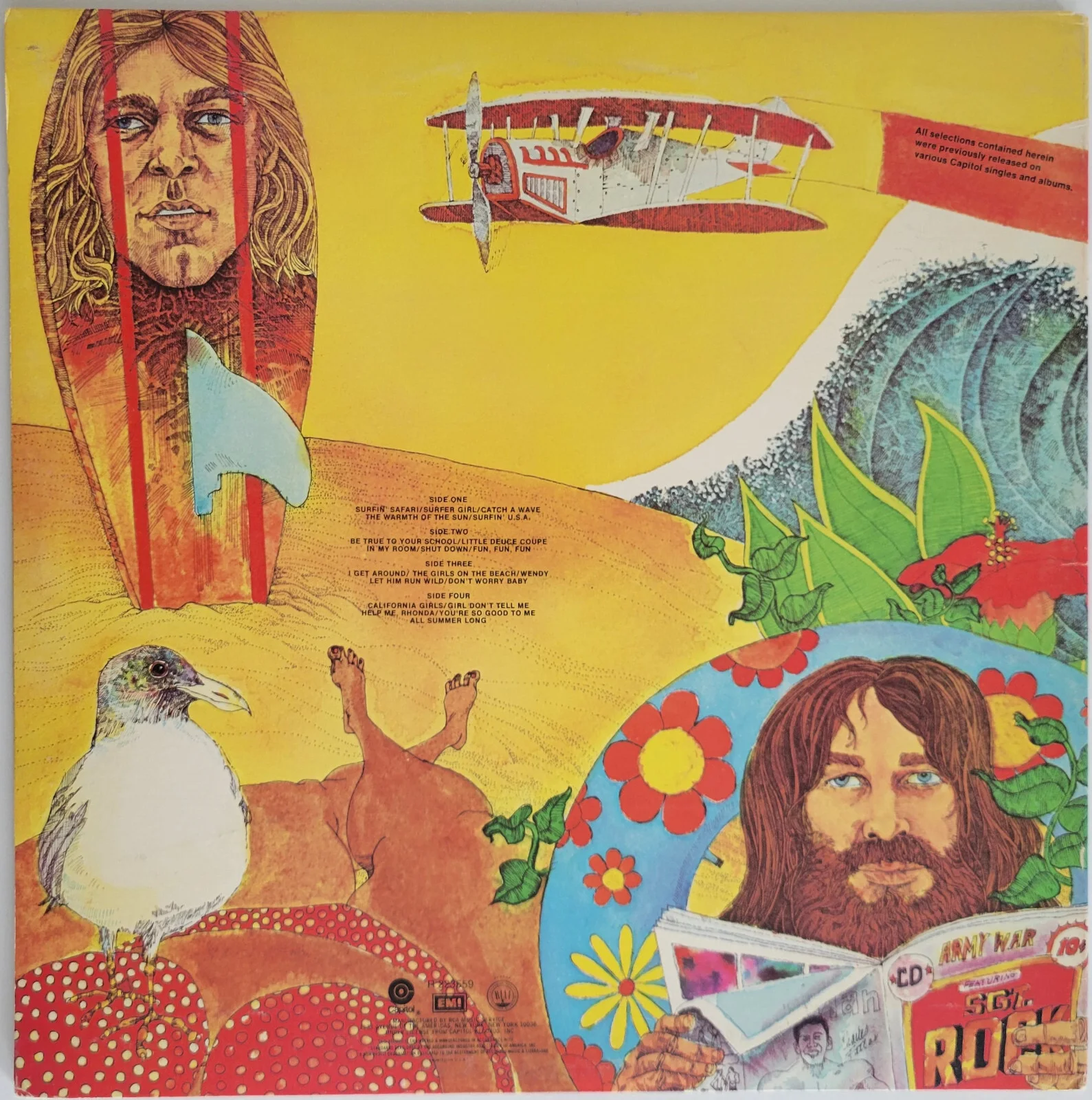 Mike Love Al Jardine Johnston signed The Beach Boys Endless Summer album Proof, image 4