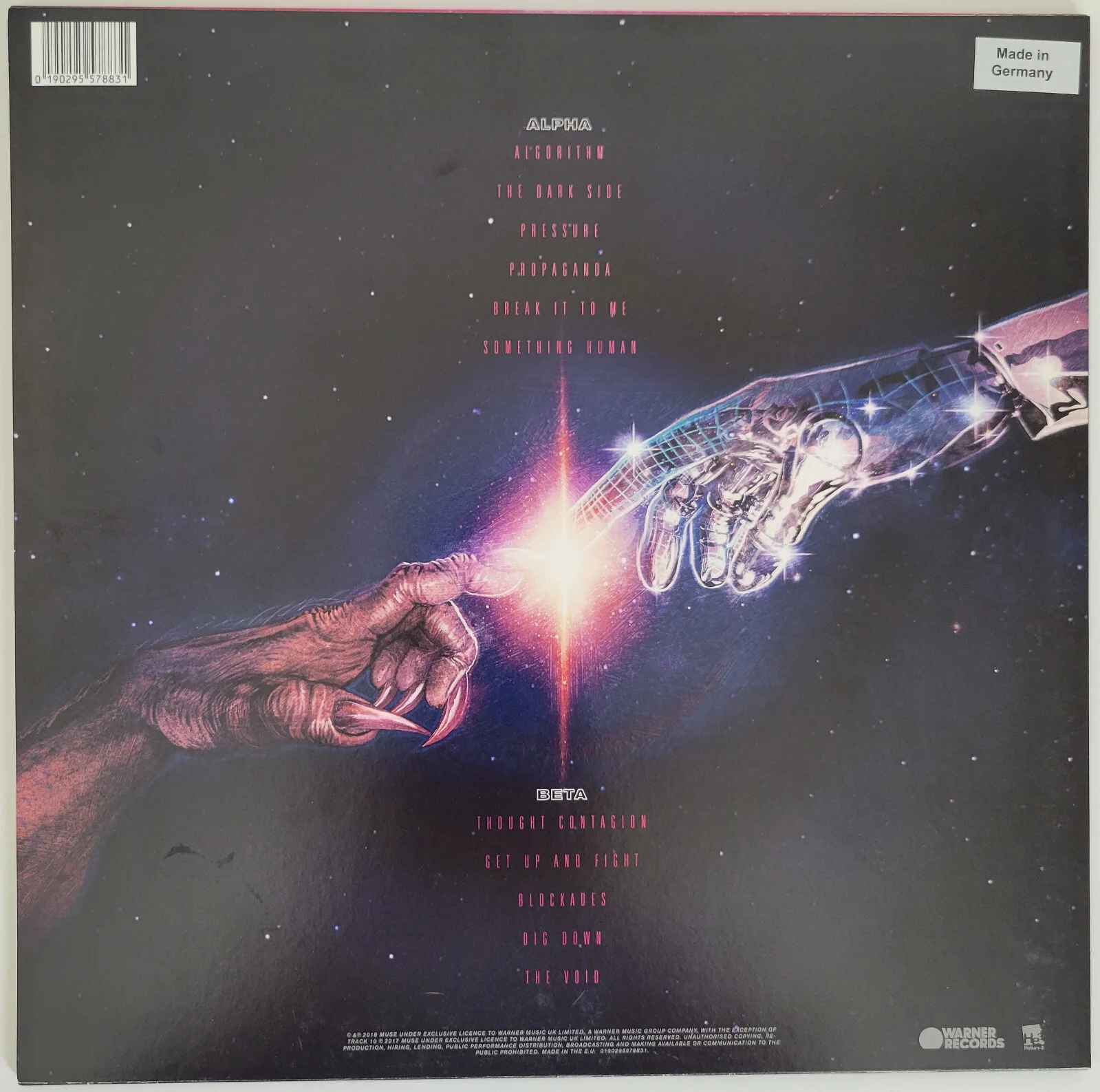 Muse signed Simulation Theory album vinyl COA proof Matt Bellamy, Chris, Dominic, изображение 4