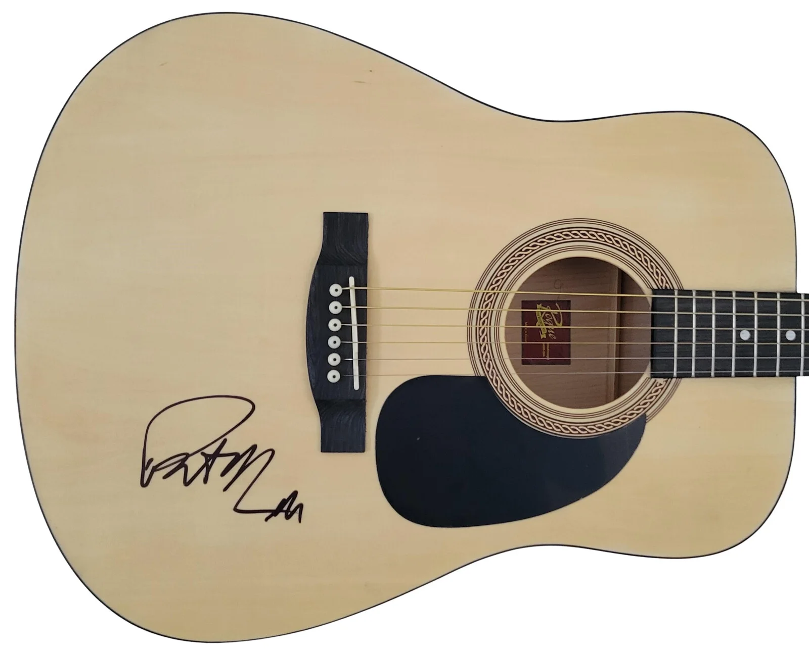 Patrick Monahan Train signed acoustic guitar COA exact proof autographed, image 2