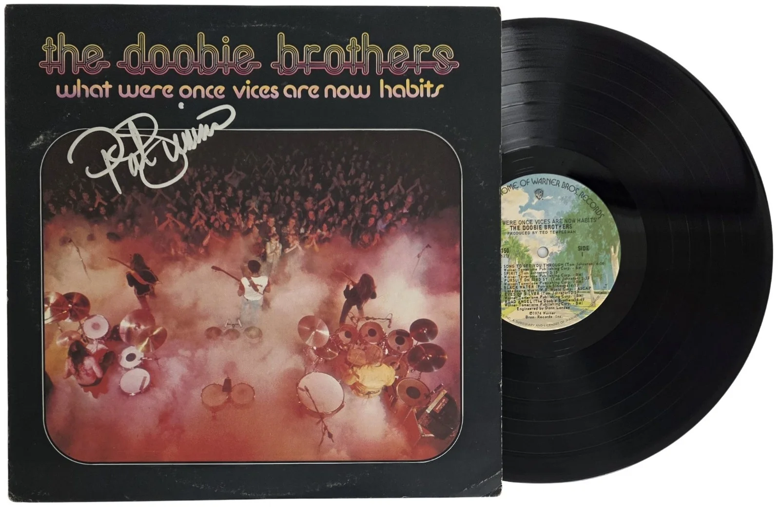 Patrick Simmons Signed The Doobie Brothers Album COA Proof Autographed Vinyl, image 2