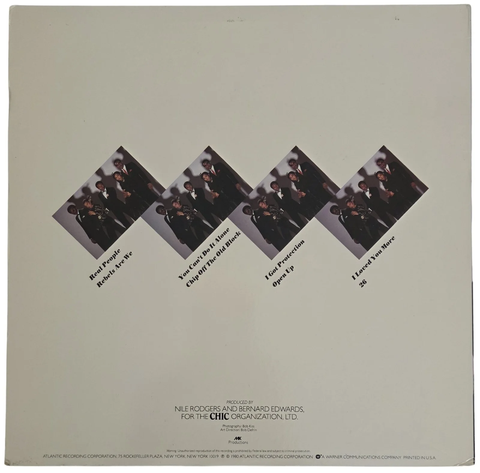 Nile Rodgers Signed Chic Real People Album COA Proof Autographed Vinyl Record, изображение 4
