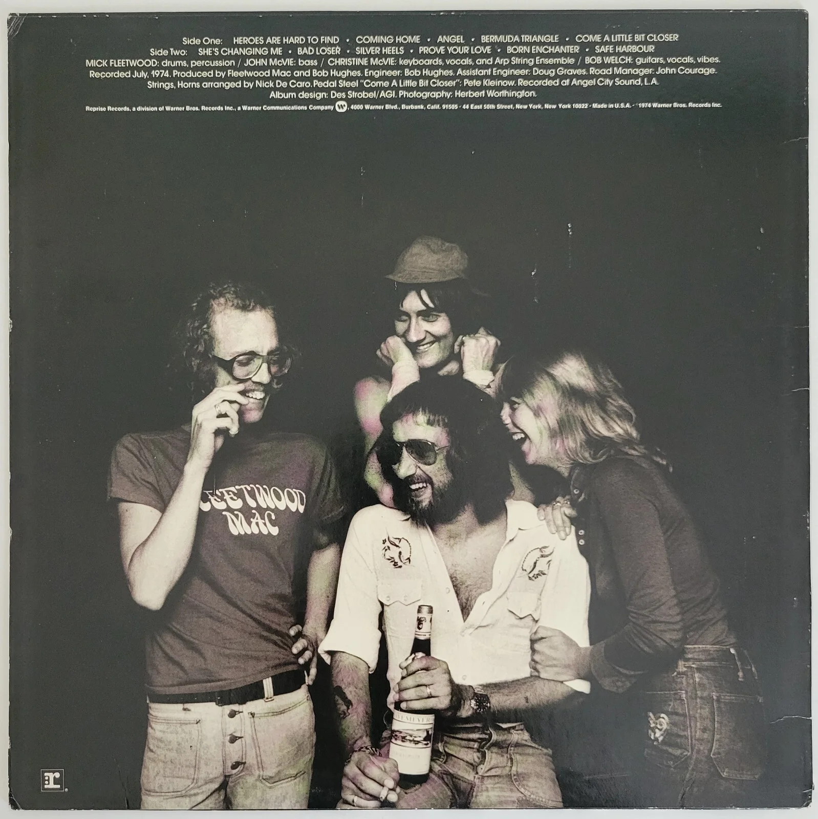 Mick Fleetwood signed Fleetwood Mac Heroes Are Hard to Find album vinyl proof, изображение 4