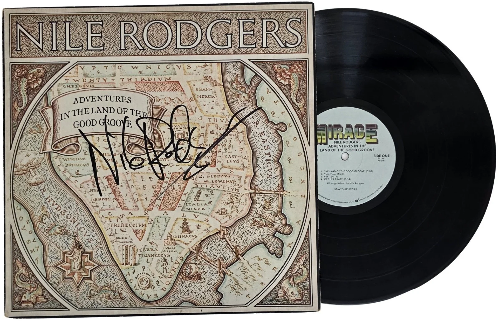 Nile Rodgers Signed Adventures in the Land of the. Album Proof Autographed Vinyl, изображение 2