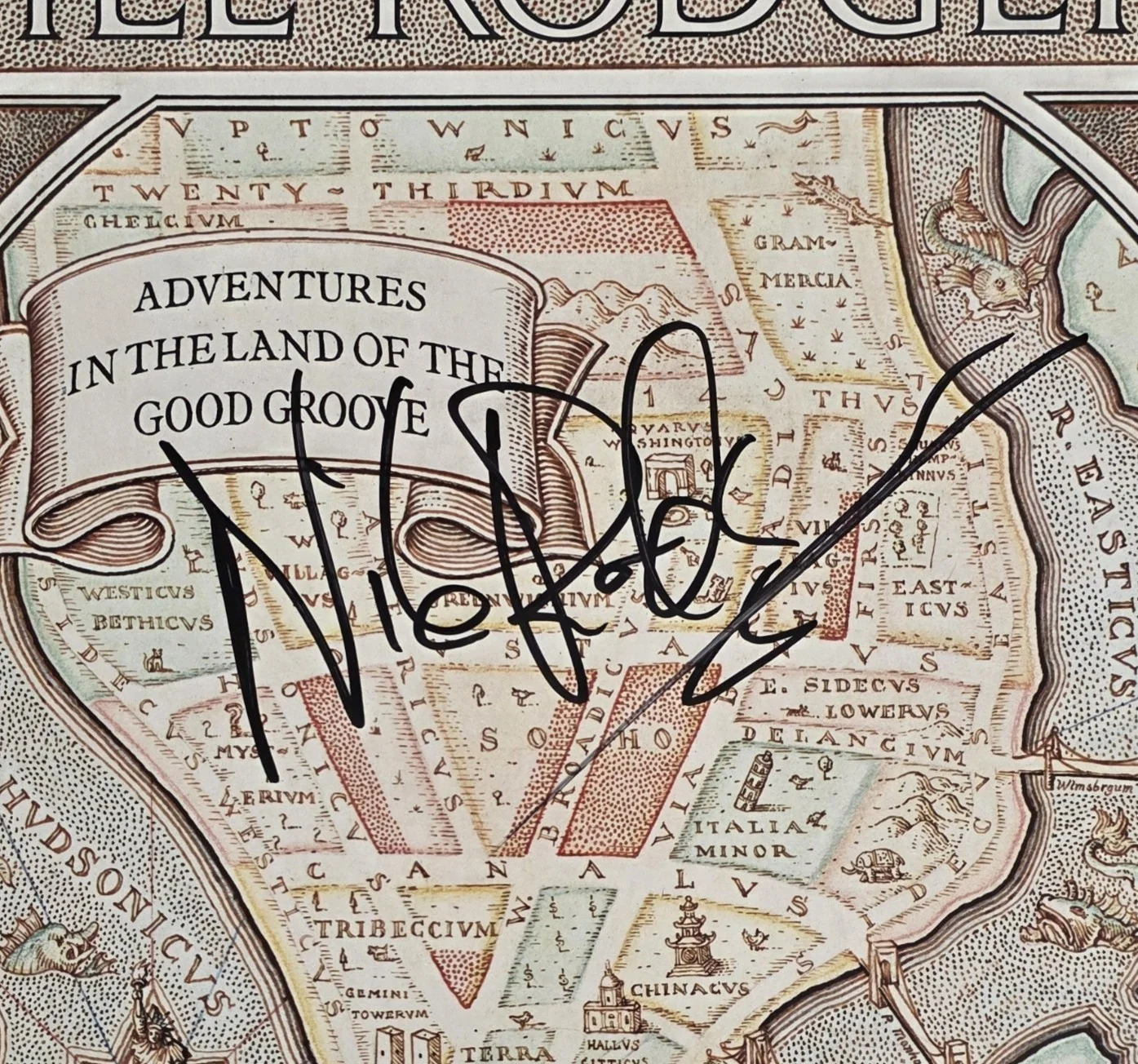Nile Rodgers Signed Adventures in the Land of the. Album Proof Autographed Vinyl, изображение 5