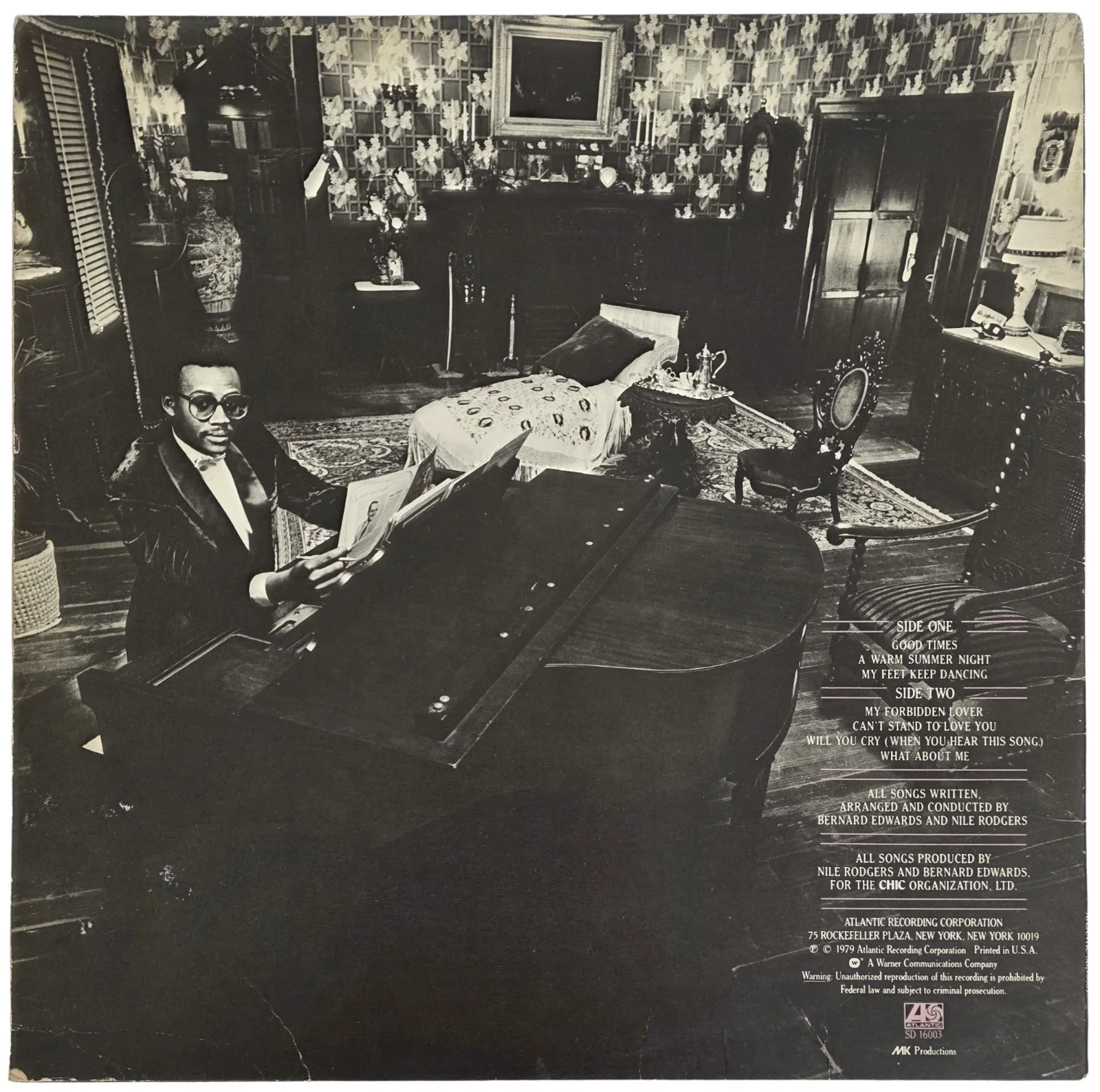 Nile Rodgers Signed Chic Risque Album COA Exact Proof Autographed Vinyl Record, изображение 4