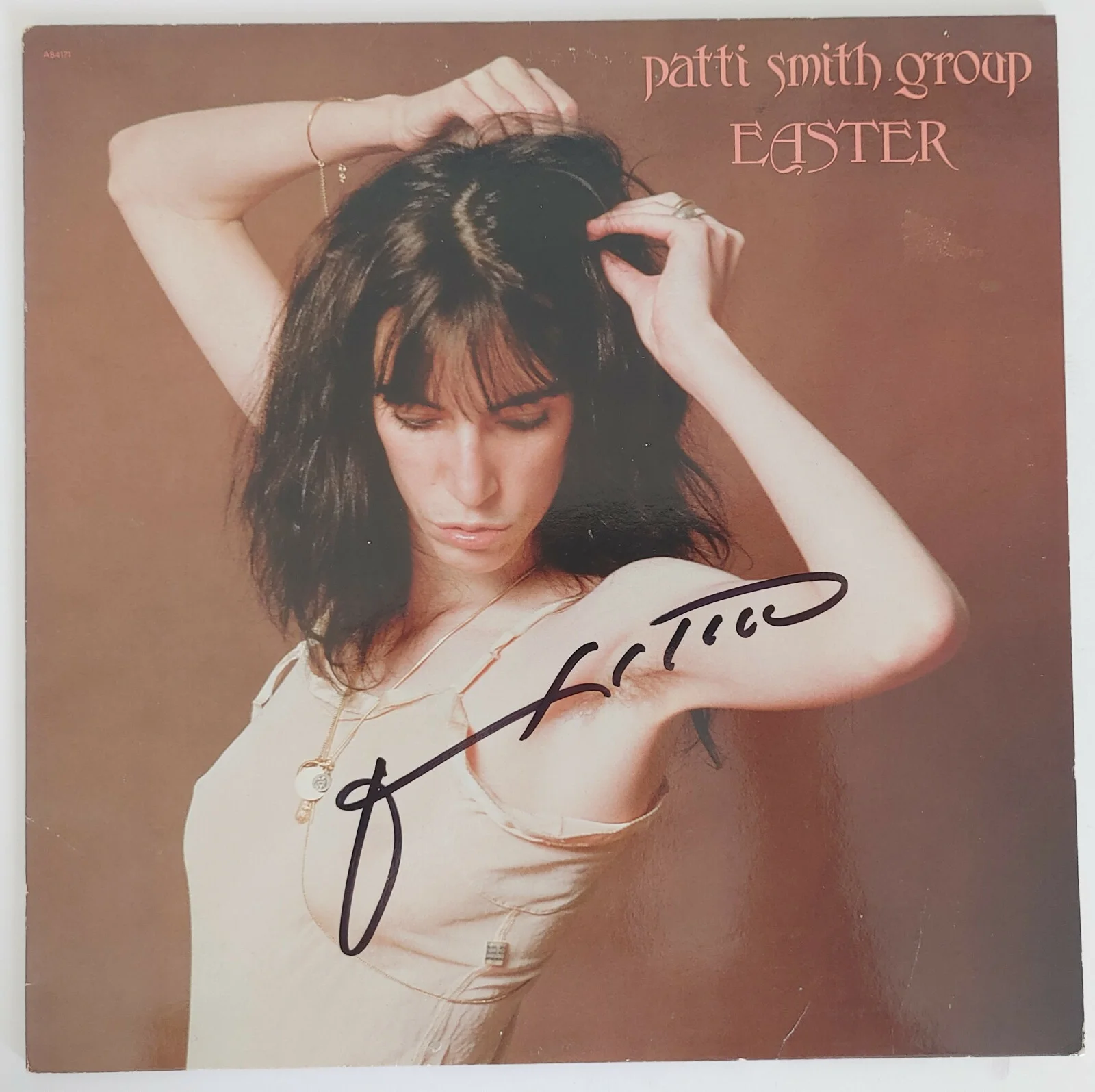 Patti Smith autographed Easter album vinyl record exact proof Beckett COA, image 2
