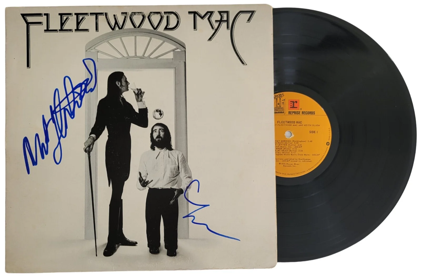 Mick Fleetwood Lindsey Buckingham Signed Fleetwood Mac Album COA Proof Vinyl, изображение 3