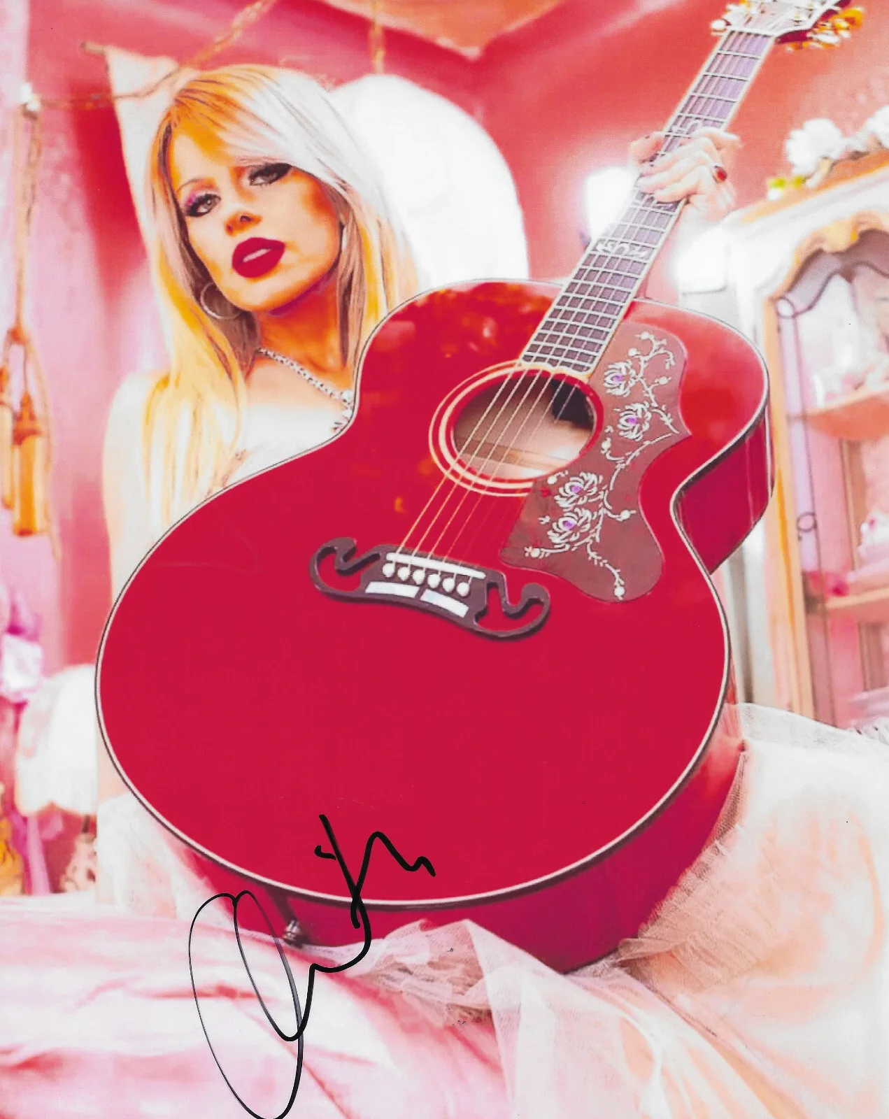 Orianthi Panagaris Guitarist signed 8x10 photo COA exact Proof autographed, изображение 2