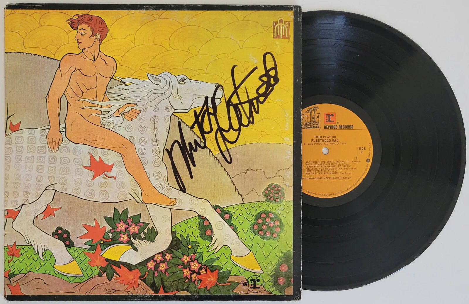 Mick Fleetwood signed Fleetwood Mac Then Play On album vinyl proof autographed, изображение 2
