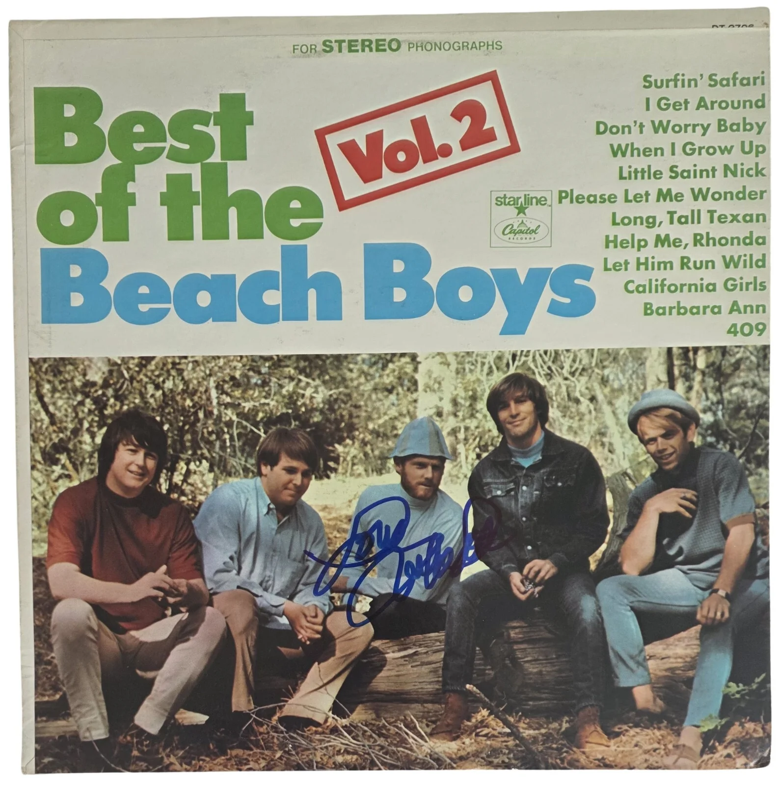 Mike Love Signed Best of the Beach Boys Vol 2 Album COA Proof Autographed Vinyl, изображение 3